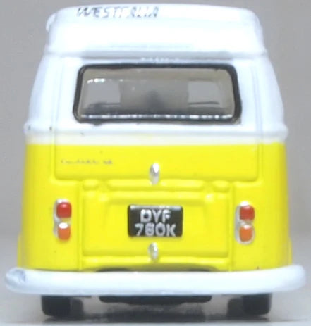 Oxford Diecast NVW016 N Scale Volkswagen T2 Bay Window Camper - Assembled Yellow
