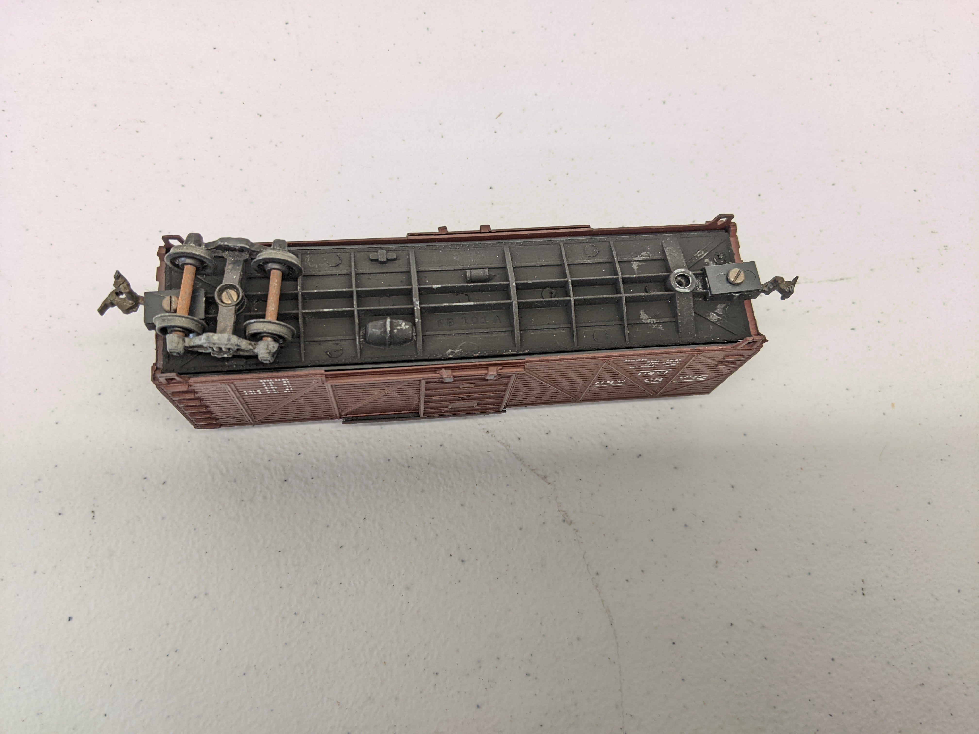 USED Unbranded HO Scale, 40' Wooden Box Car, Seaboard #15511