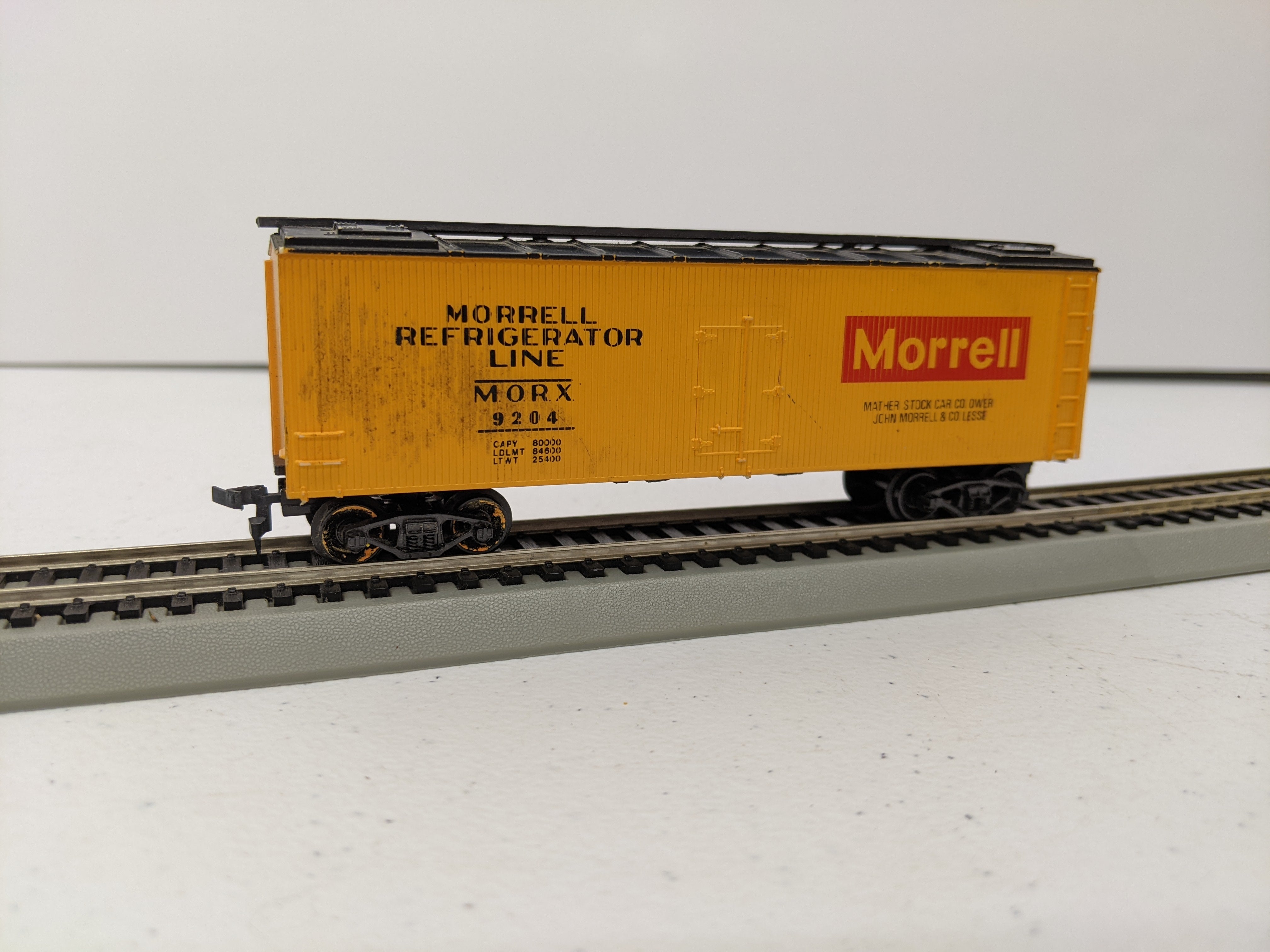 USED AHM HO Scale, 40' Wooden Box Car, Morrell MORX #9204