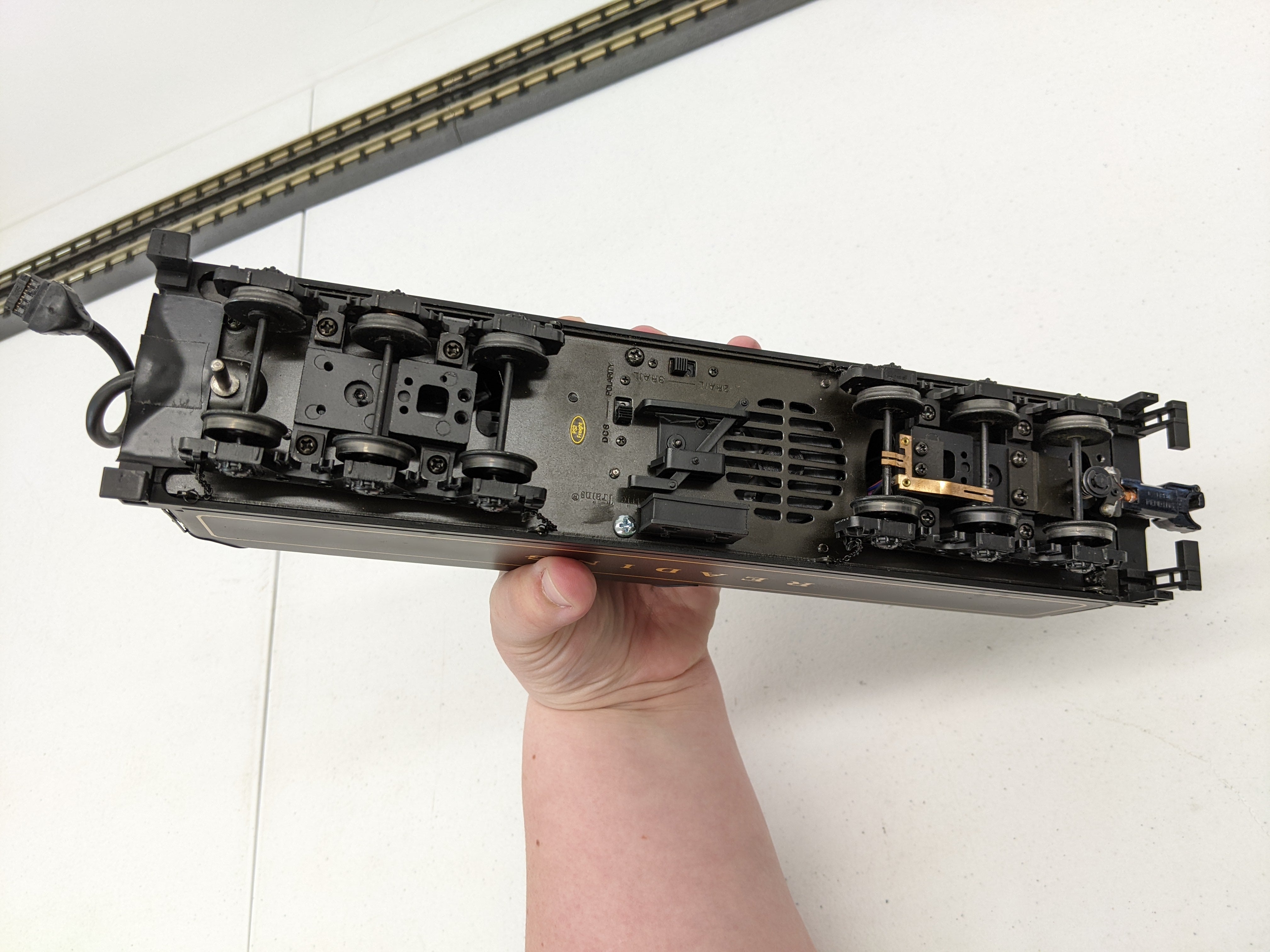 USED MTH Premier 20-3130-2 O Scale, 4-8-4 T-1 Steam Locomotive, Reading #2124 (3 Rail Converted & BCR) (Proto-Sound 2.0)