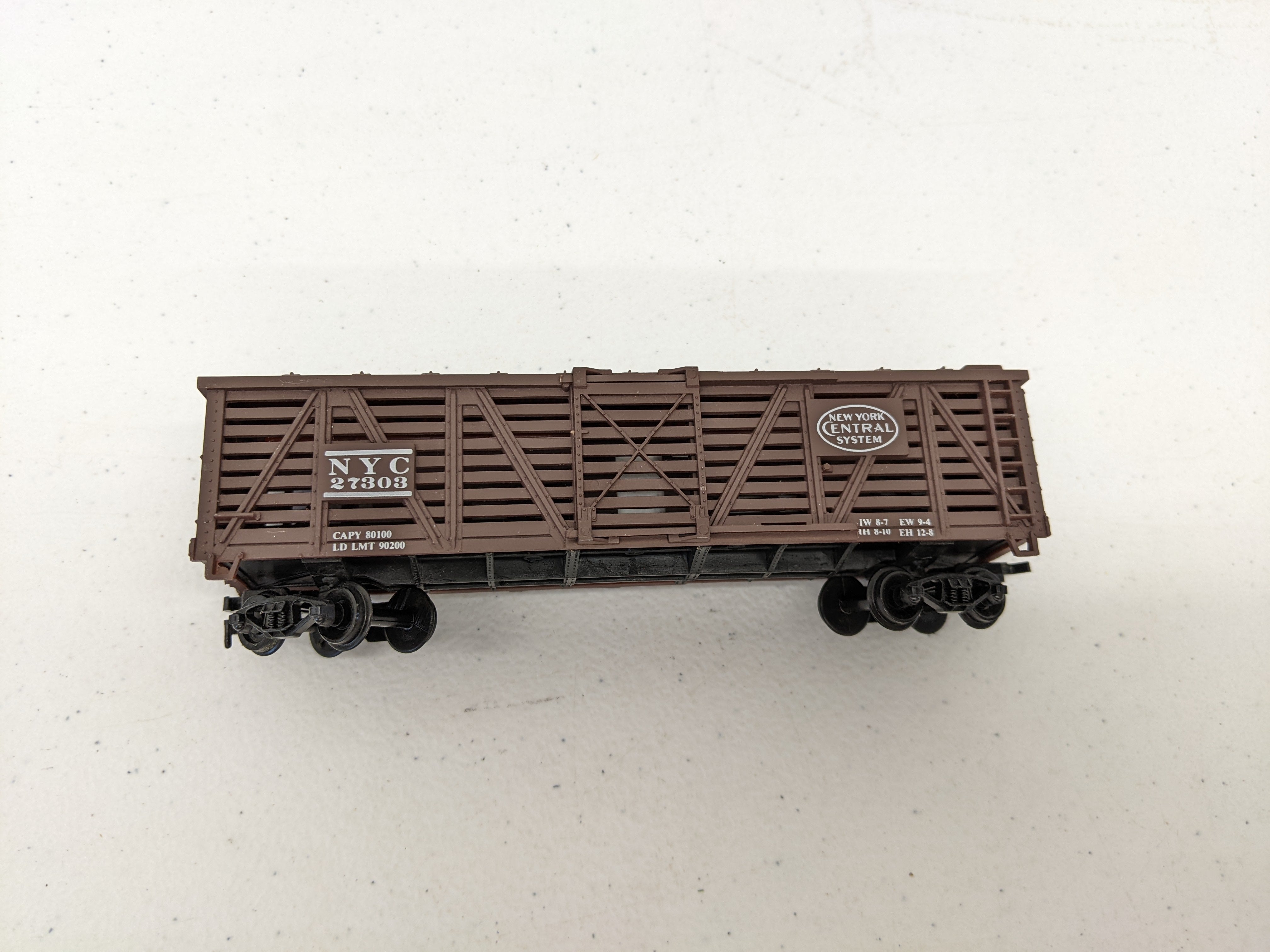 USED Life-Like HO Scale, 40' Stock Car, New York Central NYC #27303