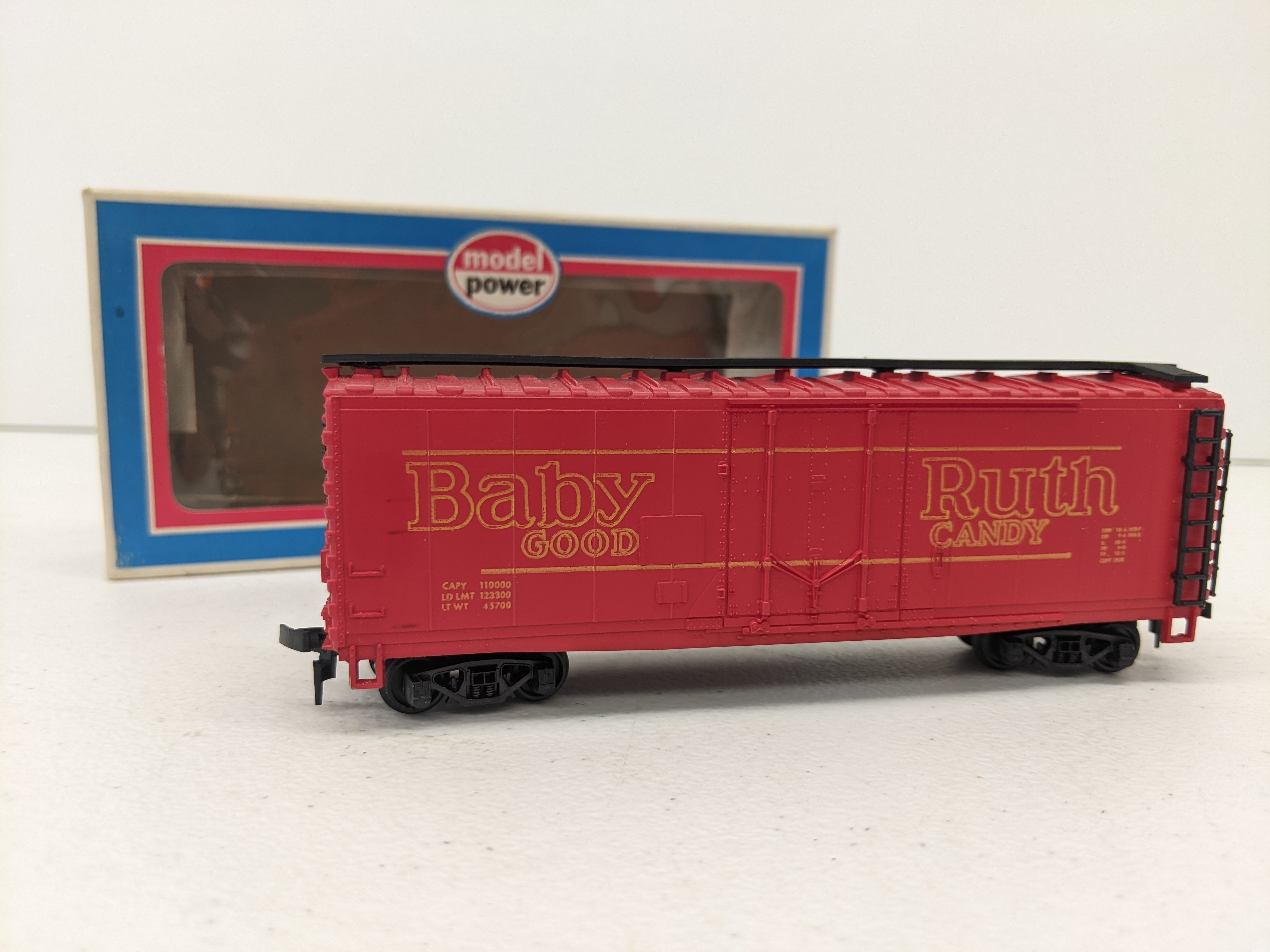 USED Model Power HO Scale, 40' Steel Box Car, Baby Ruth