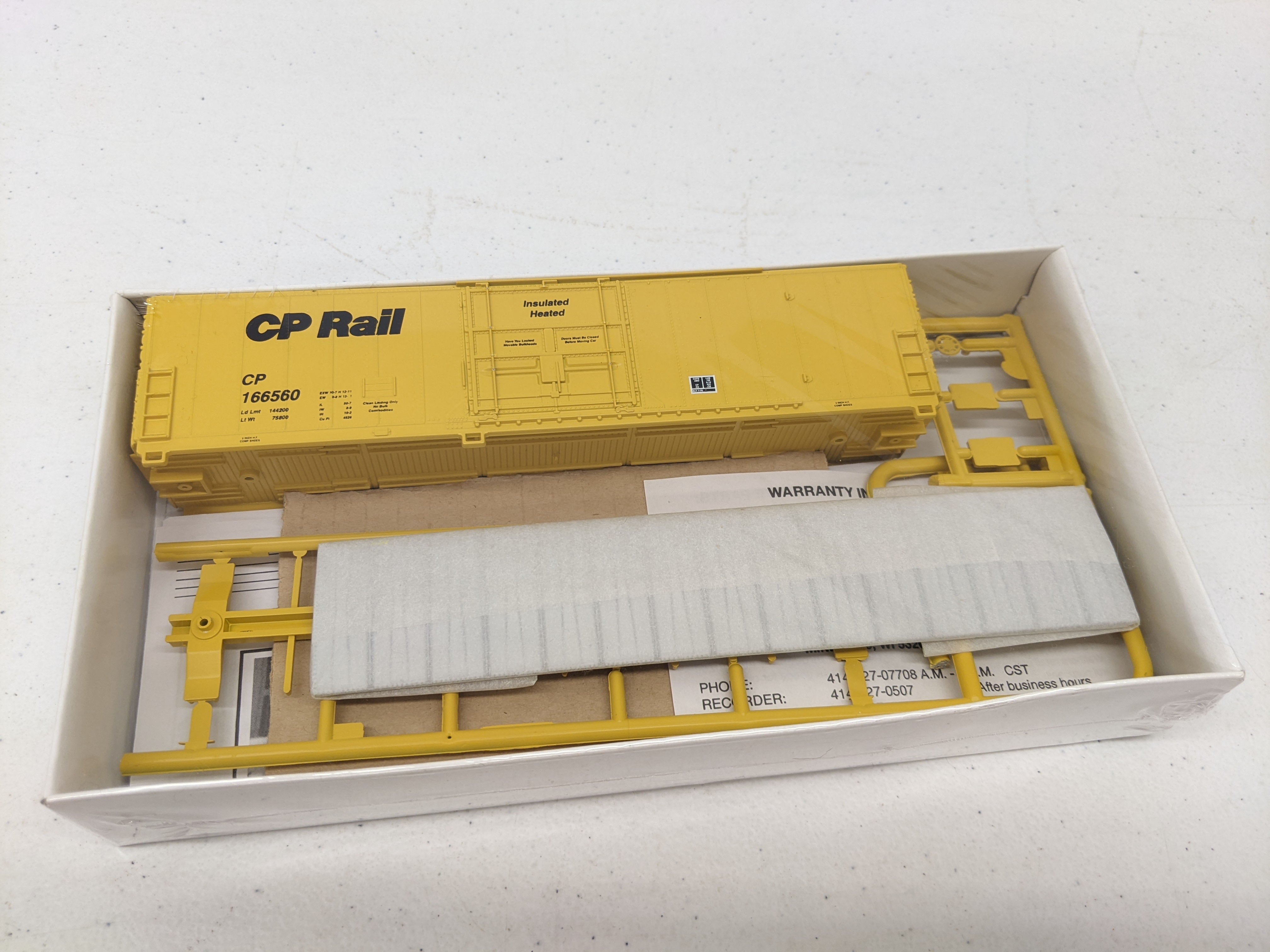 Walthers 932-4765 HO Scale, 50' FGE Insulated Box Car, Canadian Pacific CP #166560, Sealed