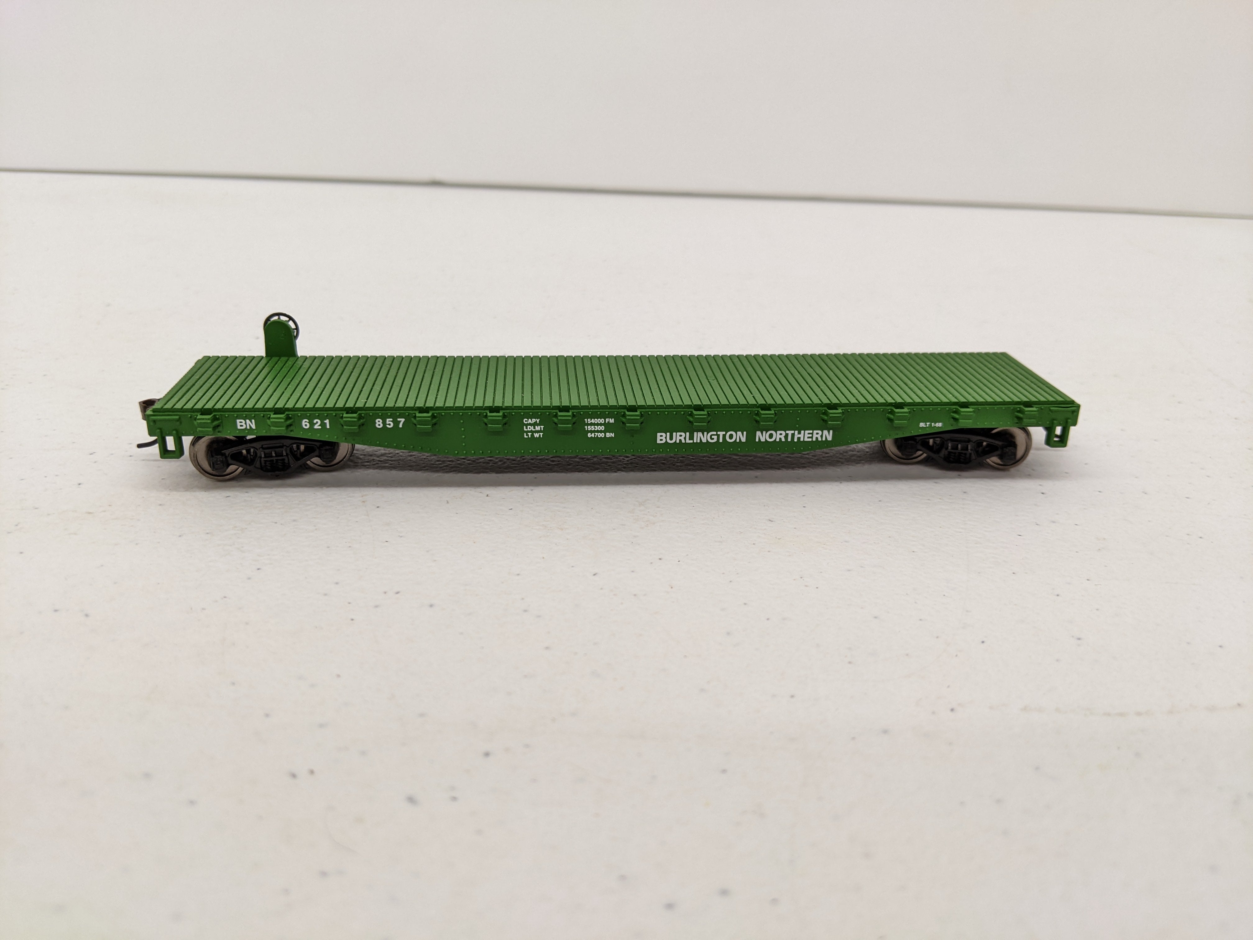 USED Walthers HO Scale, 50' Flat Car, Burlington Northern BN #621857