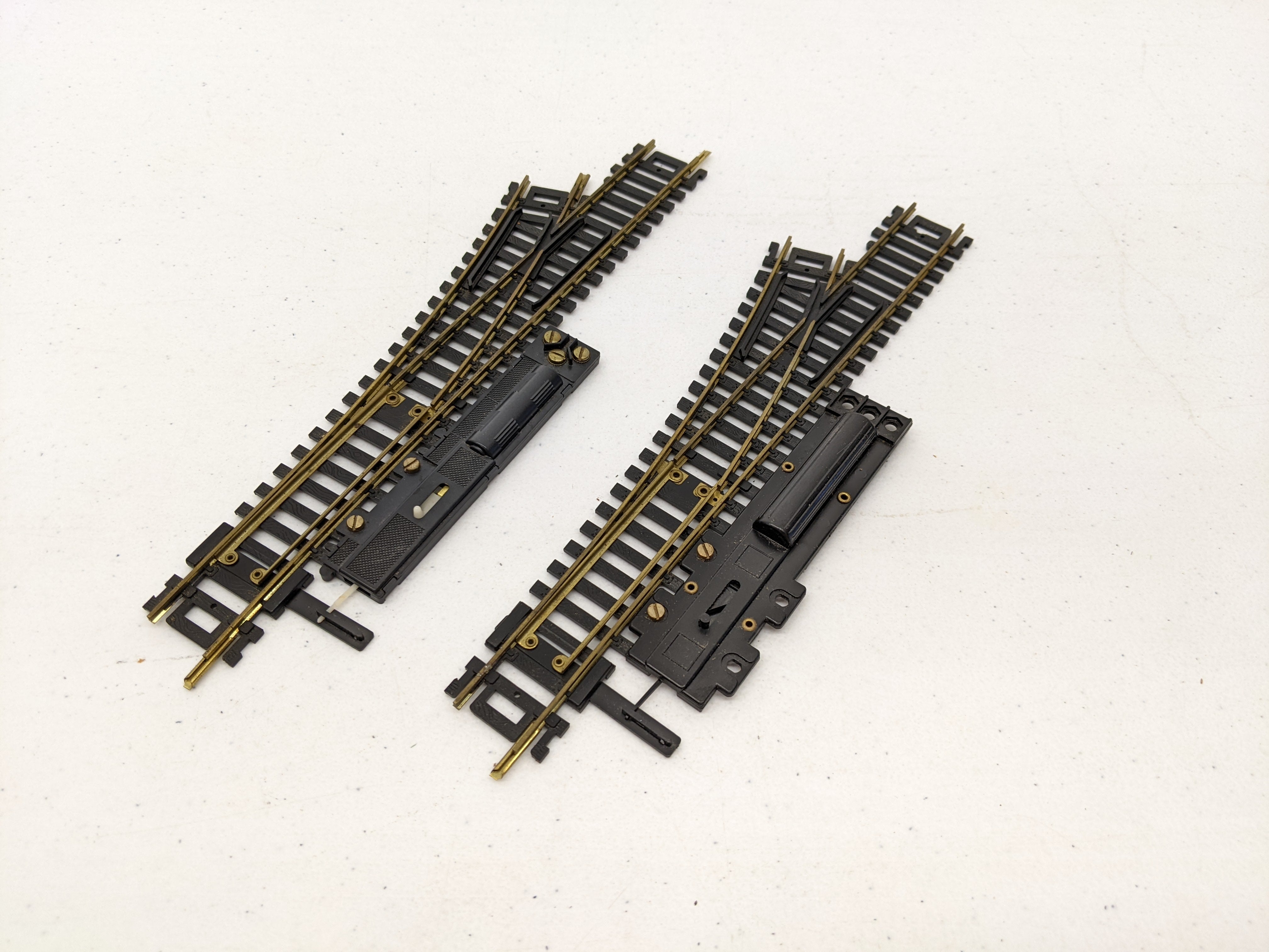 USED AHM HO Scale, Lot of 2 - Left Switch Turnouts
