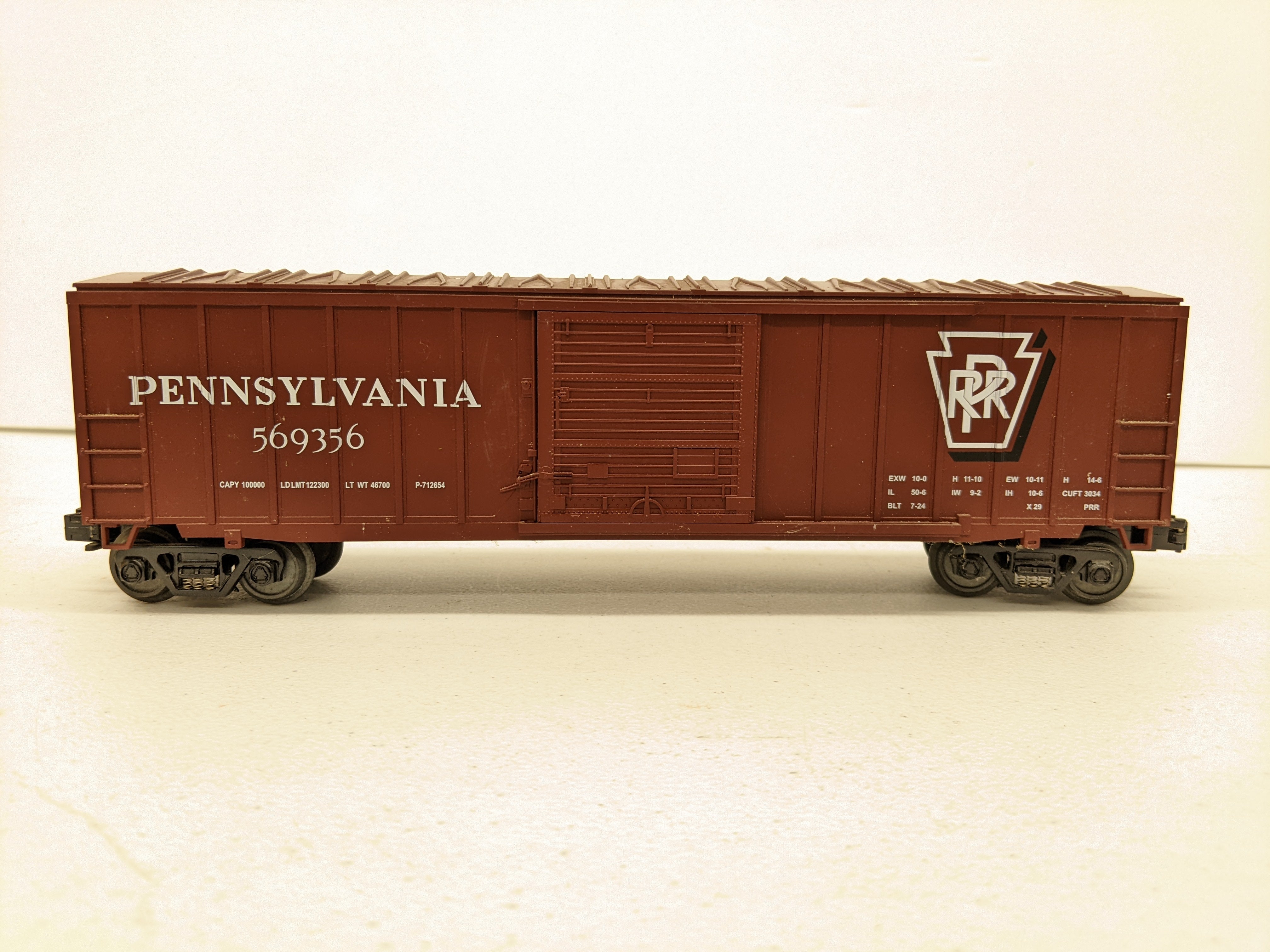 USED MTH Rail King 30-7016A O Scale, 50' Modern Box Car, Pennsylvania #569356