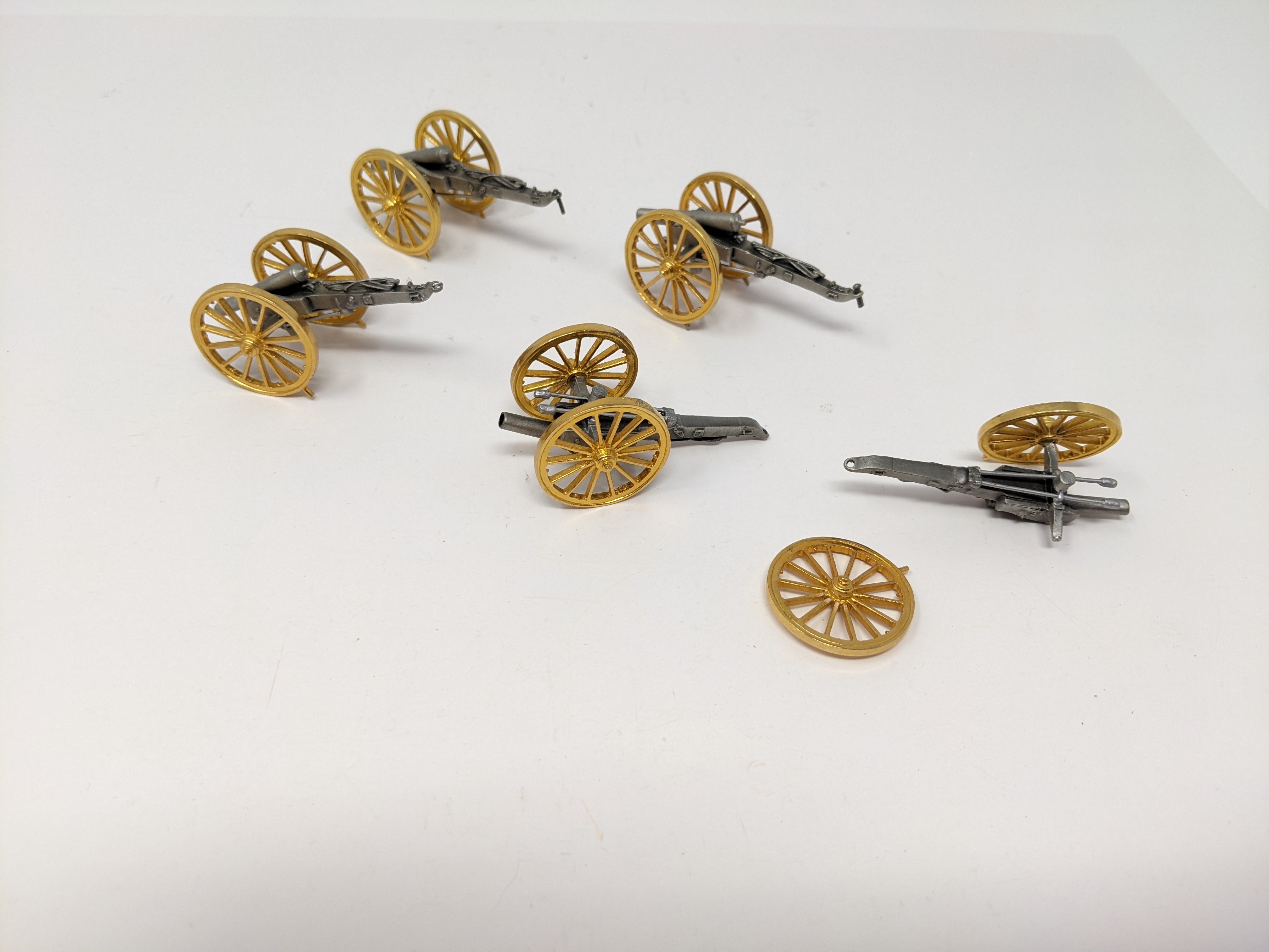 USED , Miniature Iron Cannon Replicas - Lot of 5
