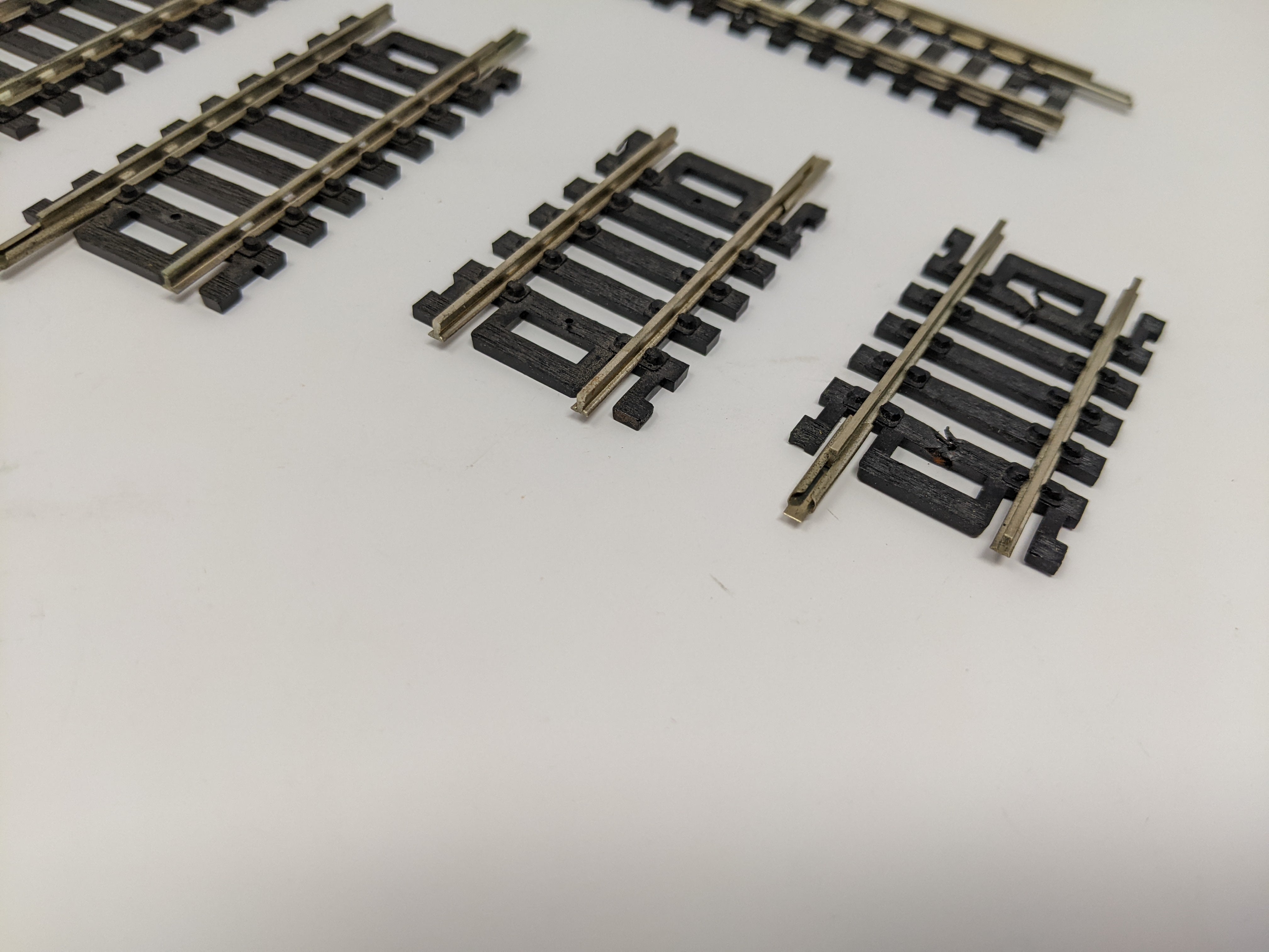 USED Atlas HO Scale, Lot of 8 Code 100 Nickel Silver Track, Various Sizes