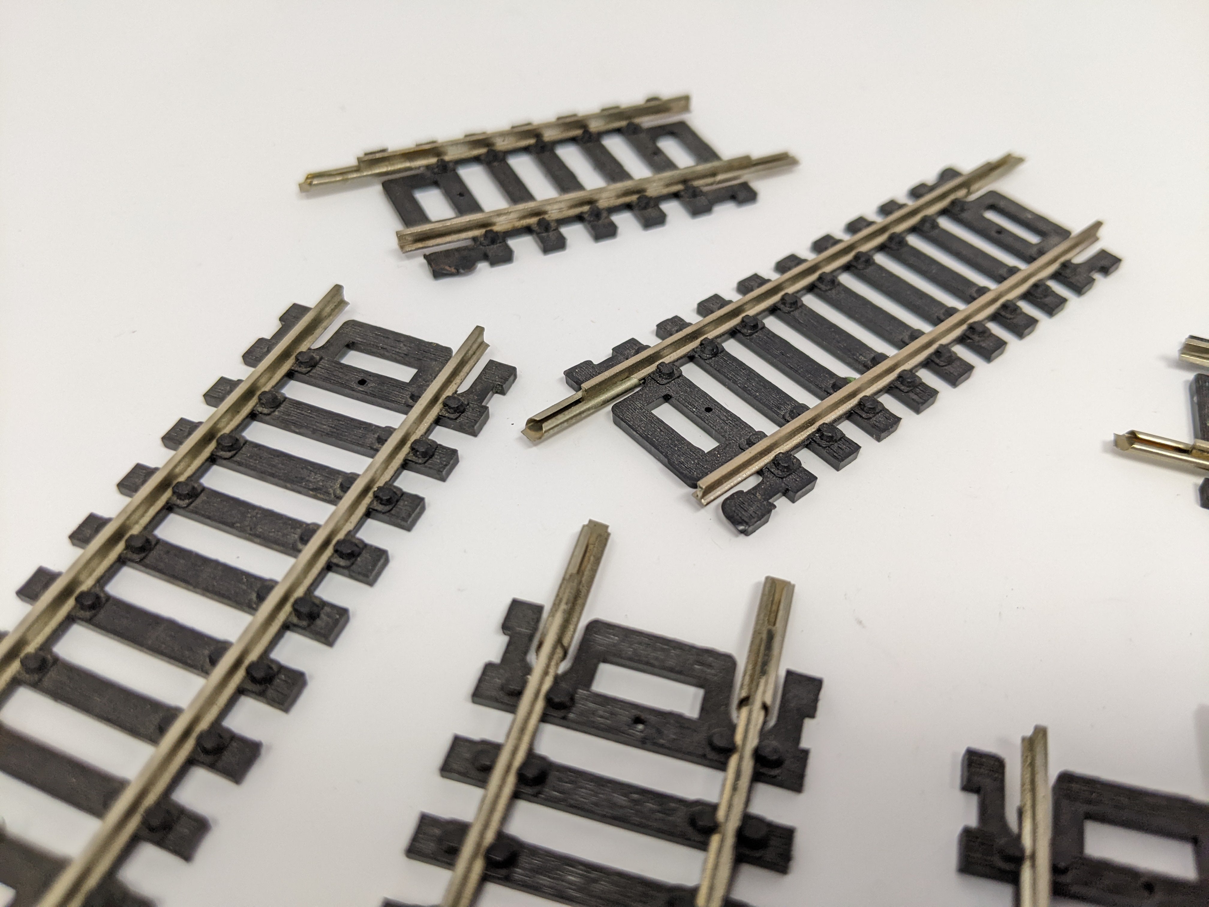 USED Atlas HO Scale, Lot of 8 Code 100 Nickel Silver Track, Various Sizes