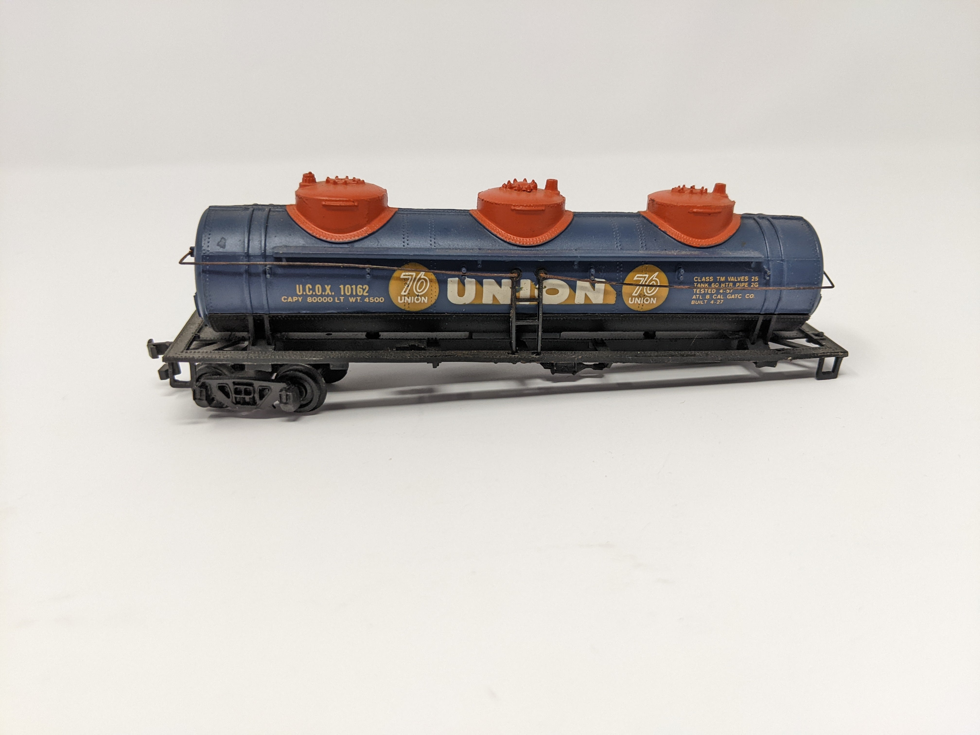 USED Bachmann HO Scale, Tank Car, Union 76 UCOX #10162