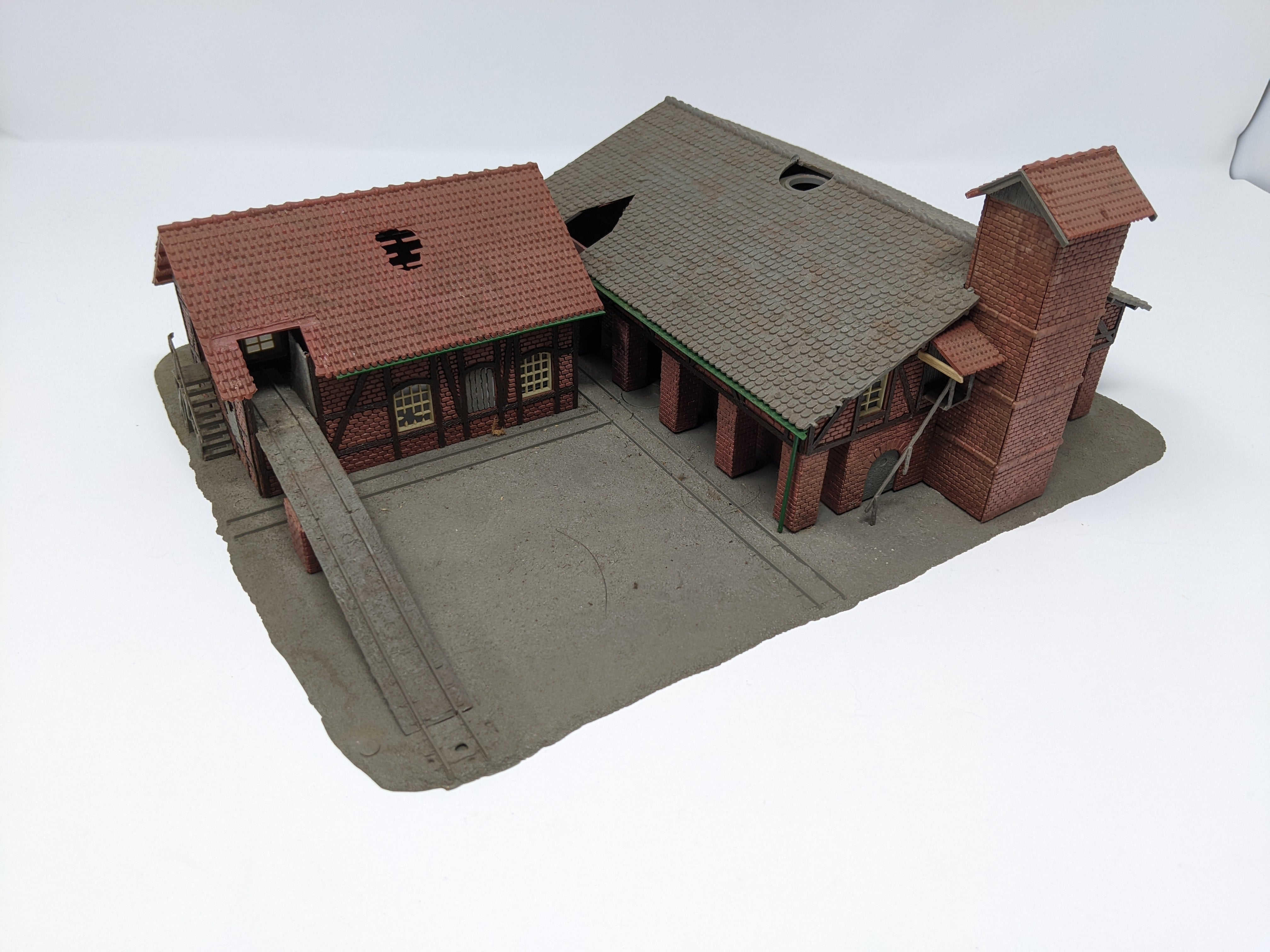 USED HO Scale, Abandoned Manufacturing Building