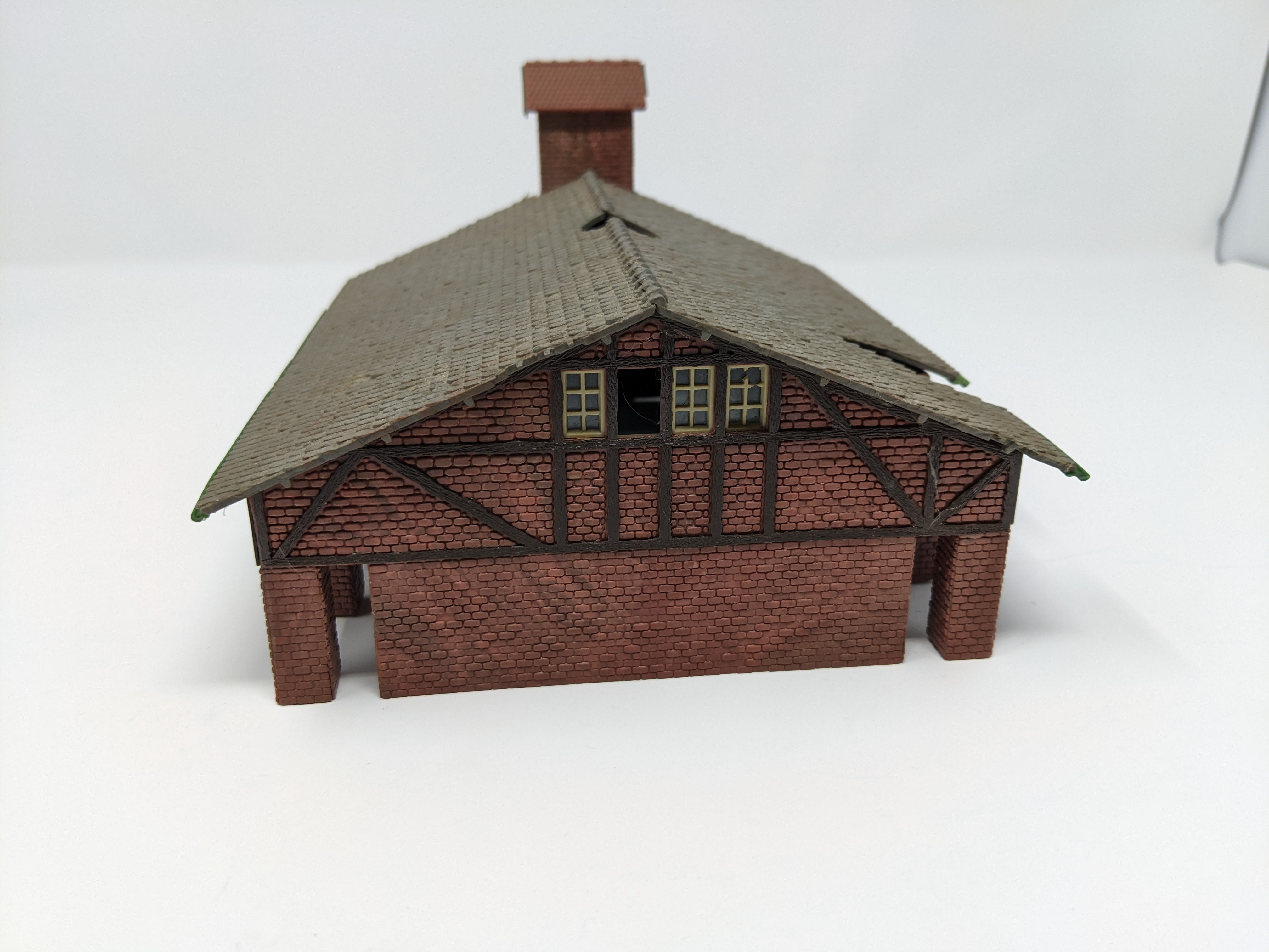 USED HO Scale, Abandoned Manufacturing Building