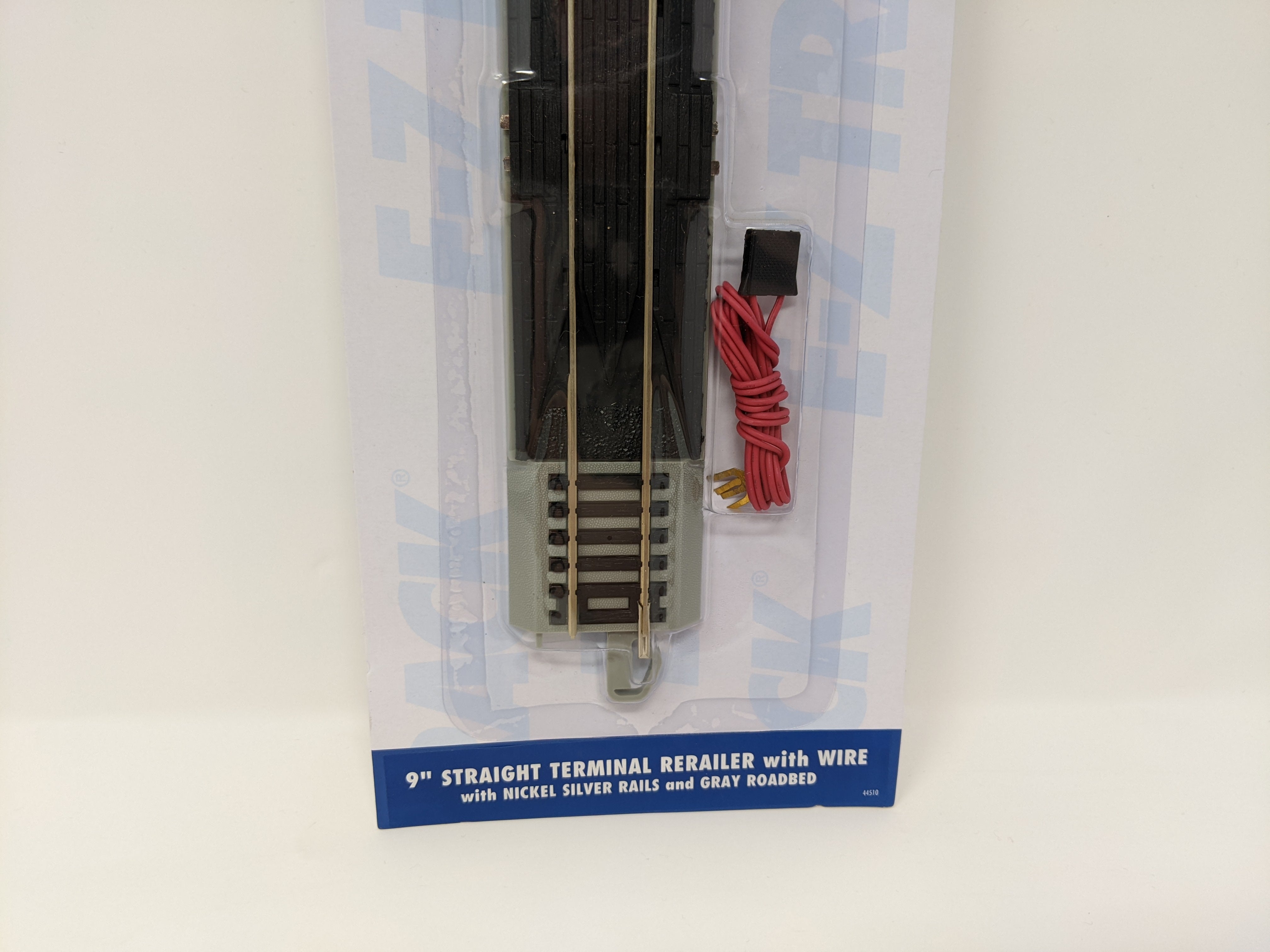 Bachmann 44510 HO Scale, 9" Straight Terminal Rerailer with Wire, Nickel Silver E-Z Track