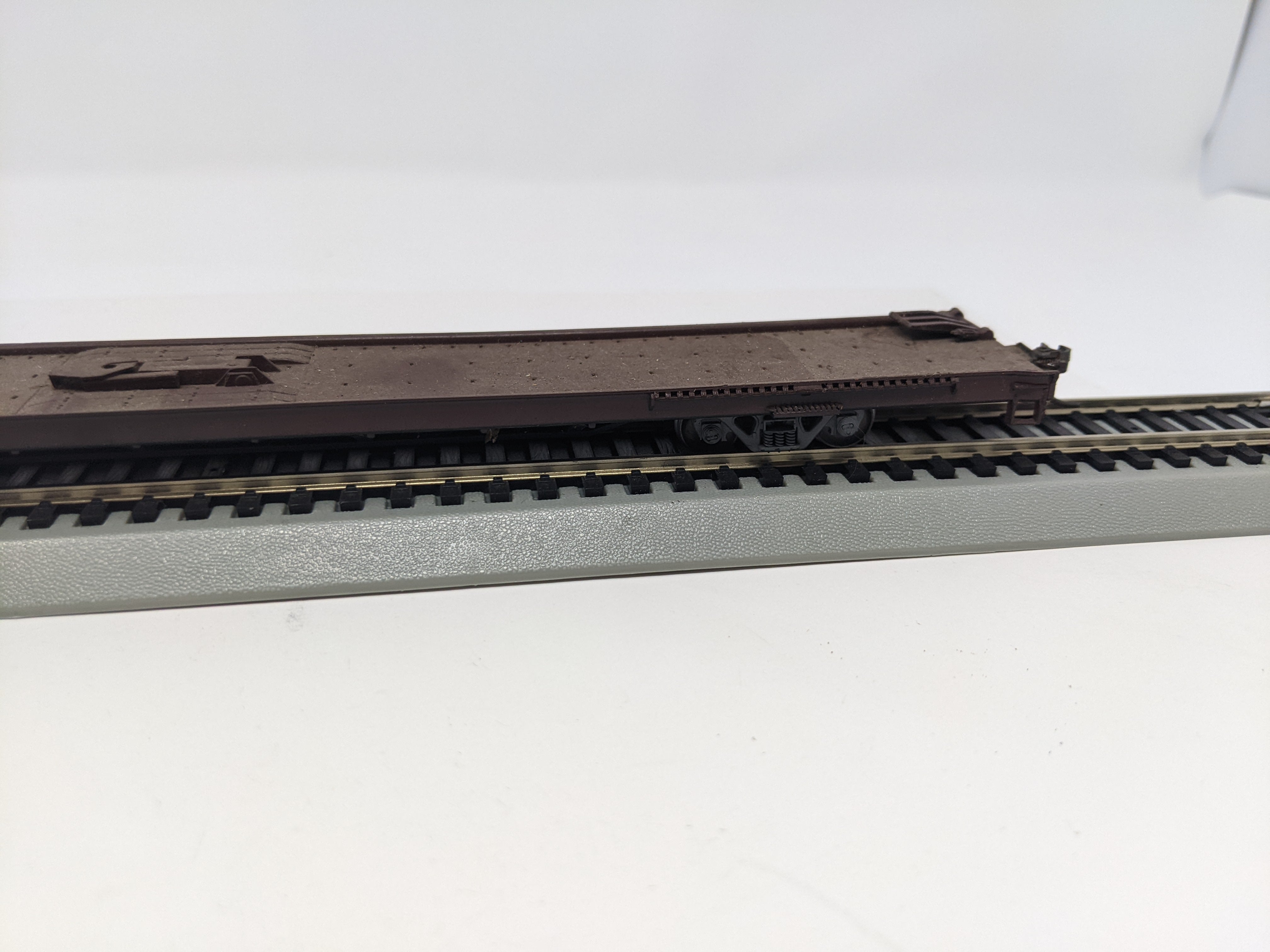 USED HO Scale, 86' Trailer Flat Car, Undecorated , Read Description