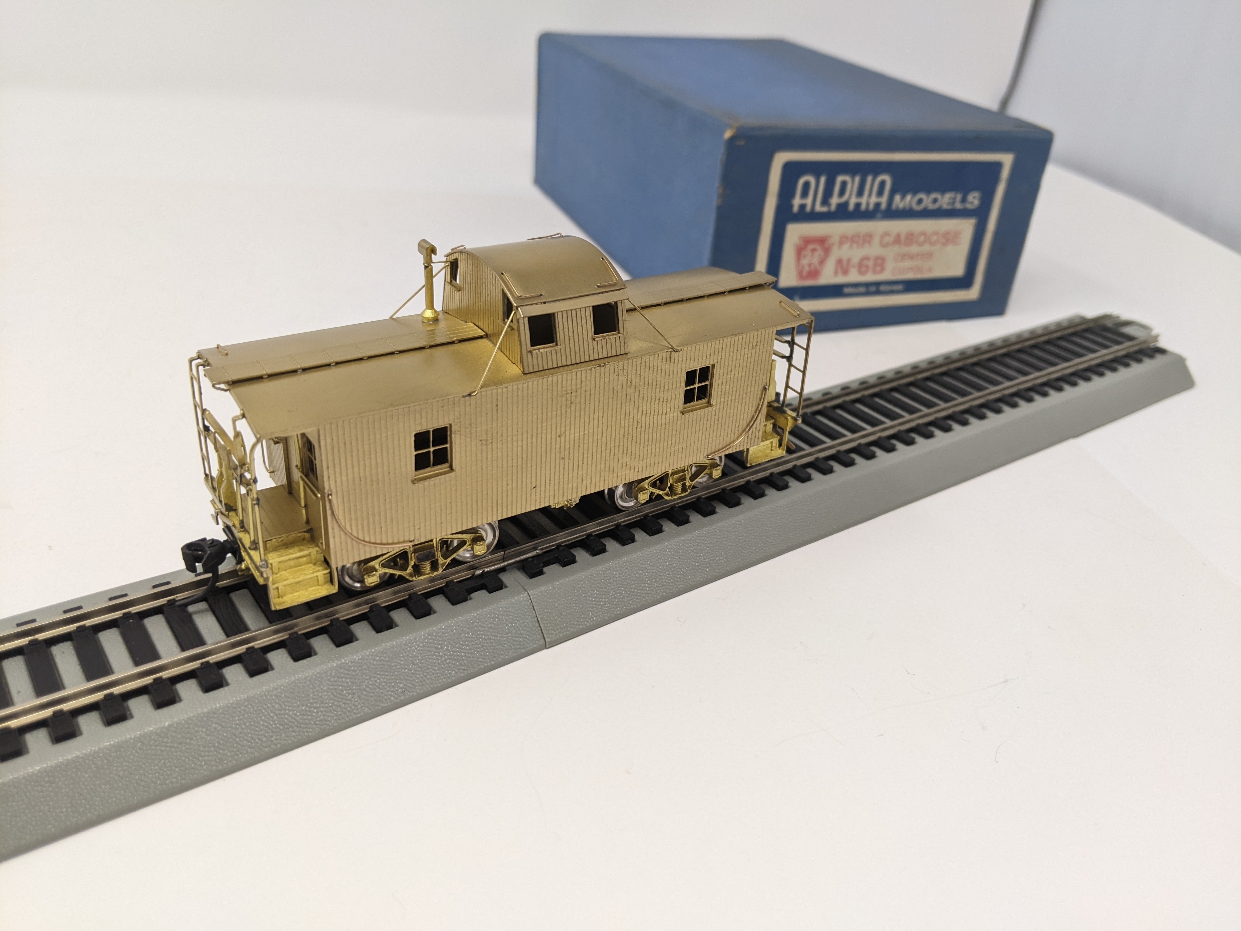 USED Alpha Models HO Scale, Brass N-6B Center Cupola Caboose