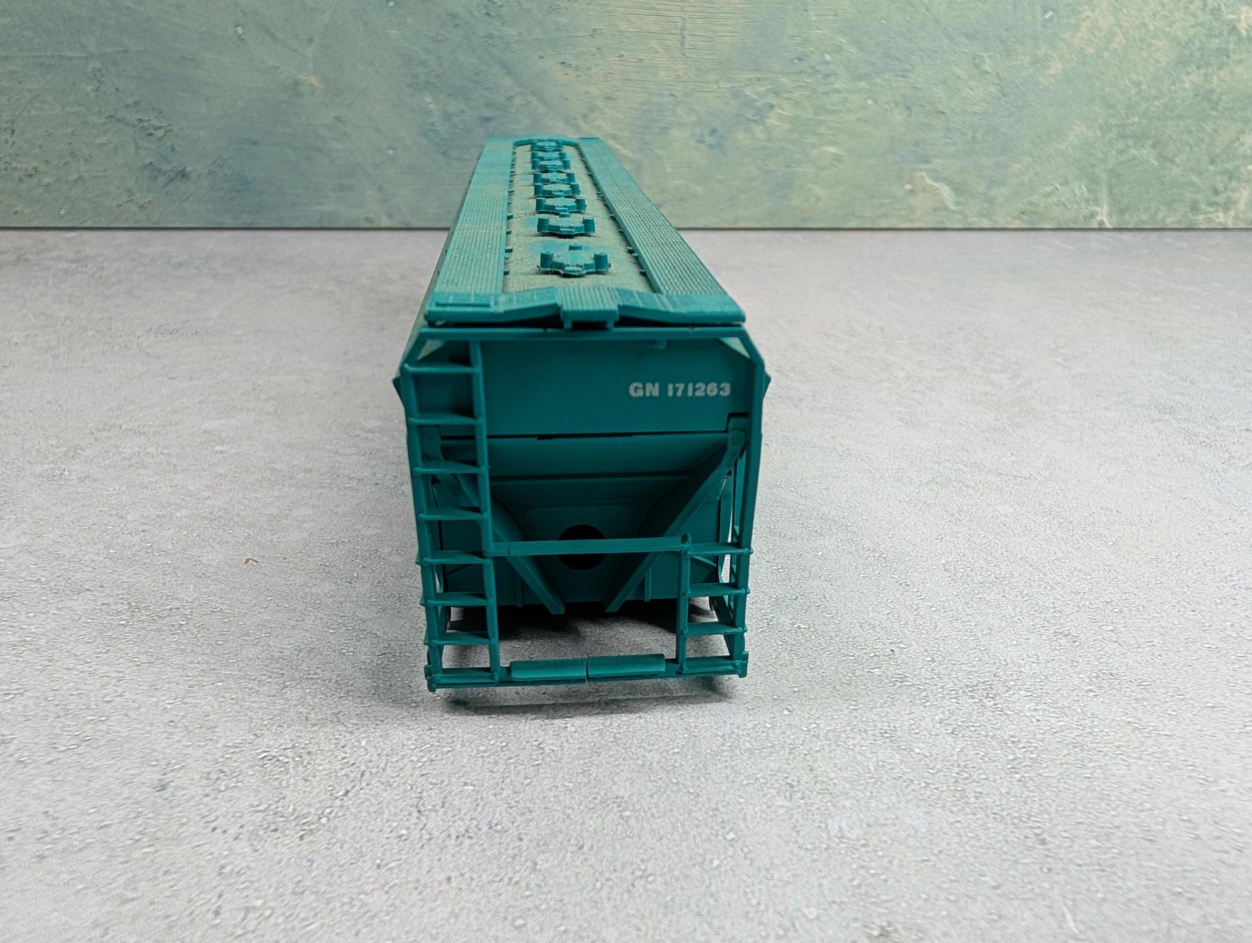 USED Athearn 1906 HO Scale 4 Bay ACF Center Flow Hopper Great Northern GN #171263 KIT