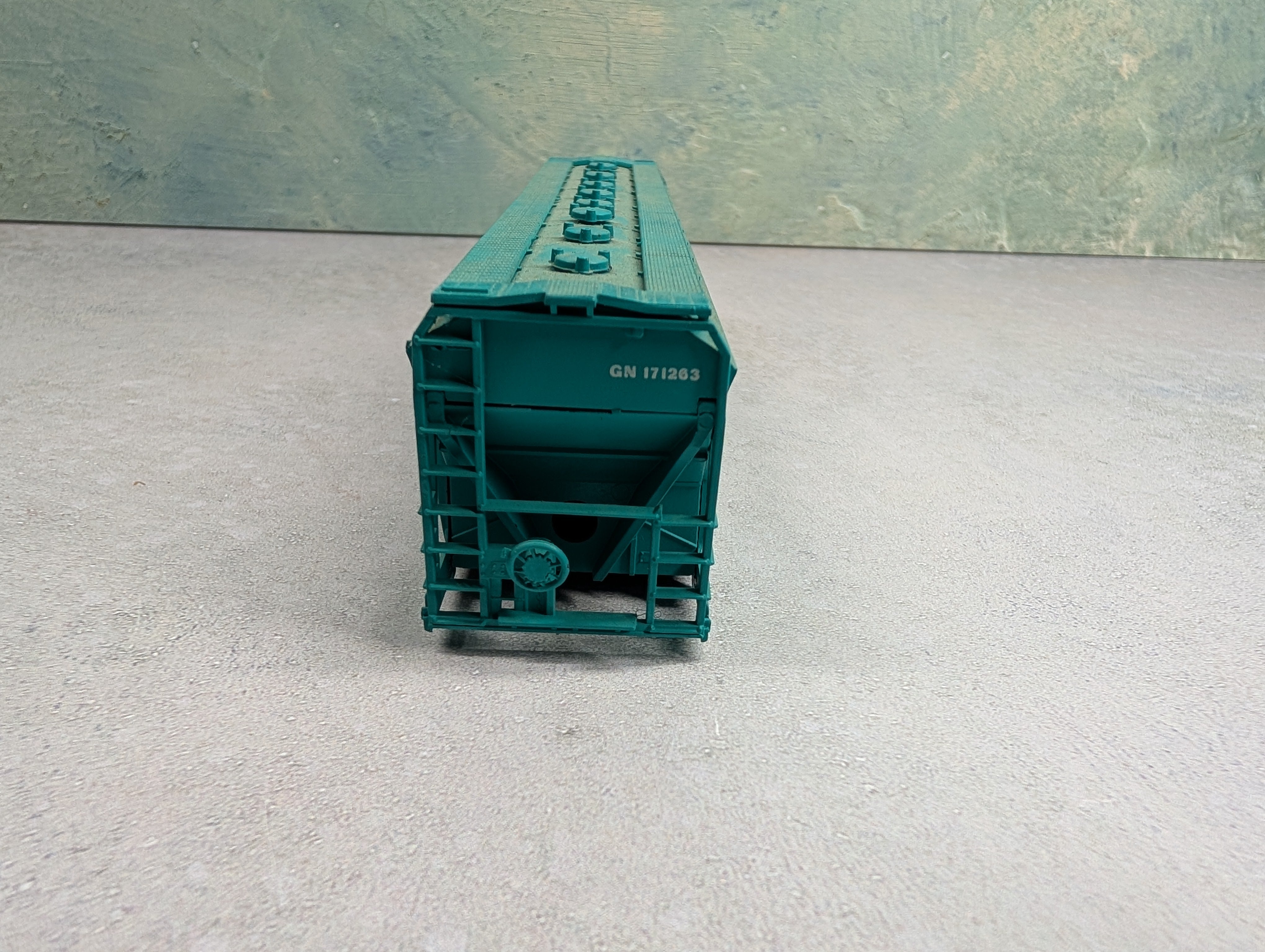 USED Athearn 1906 HO Scale 4 Bay ACF Center Flow Hopper Great Northern GN #171263 KIT