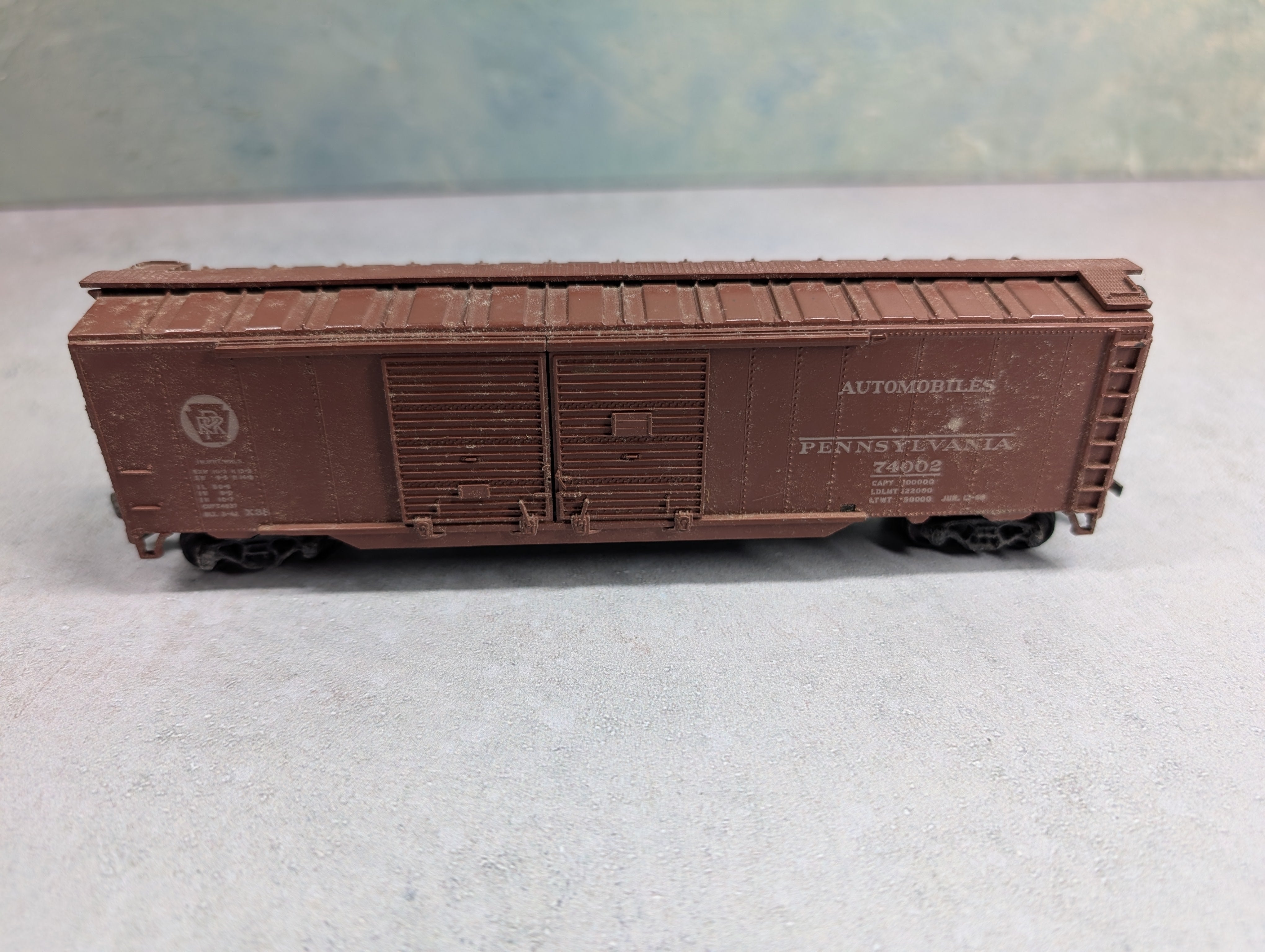 USED Athearn HO Scale 50' DD Box Car Pennsylvania #74002