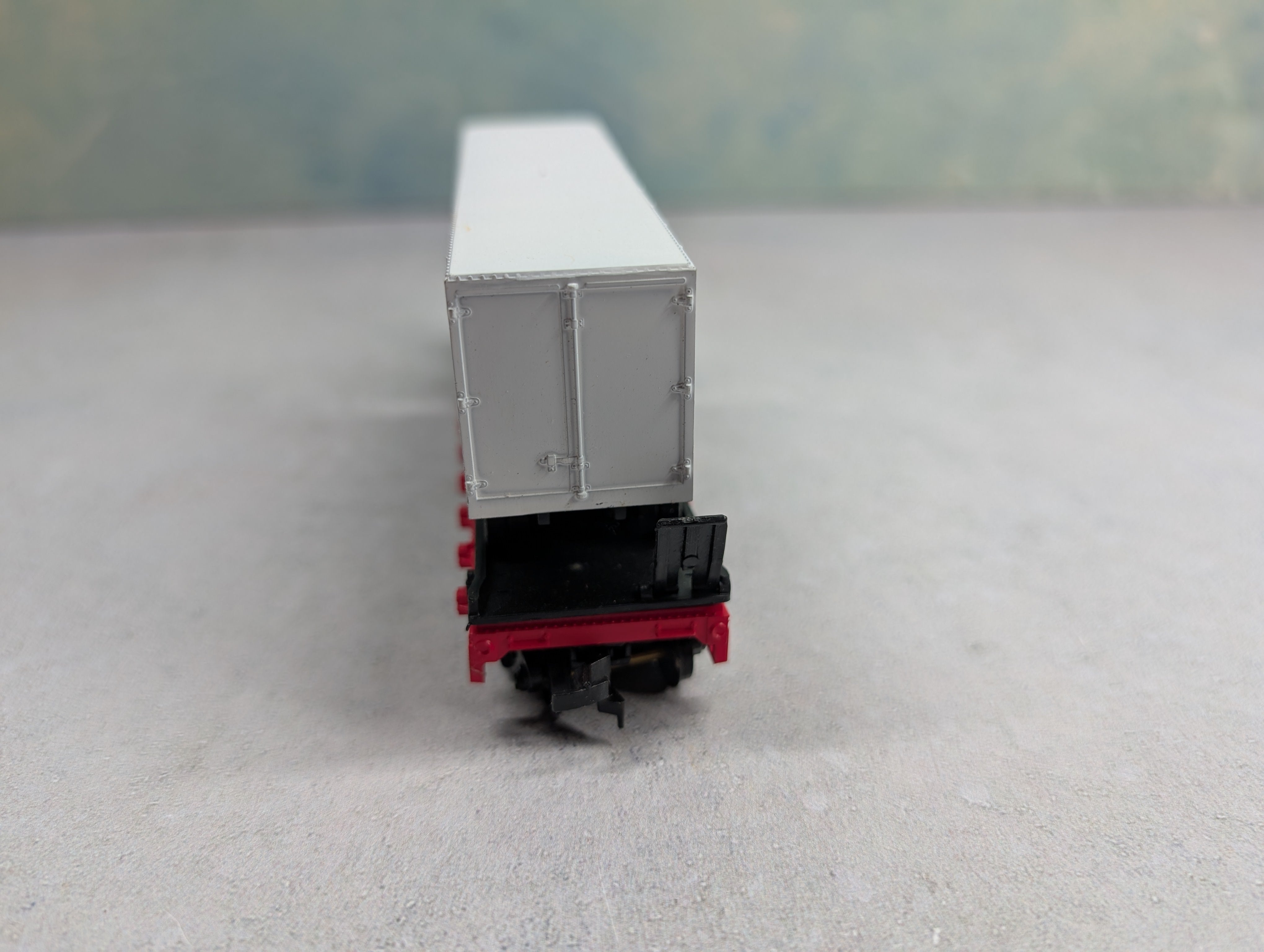 USED Athearn HO Scale 50' Flat Car Dutch-Way #1996 w/ Trailer