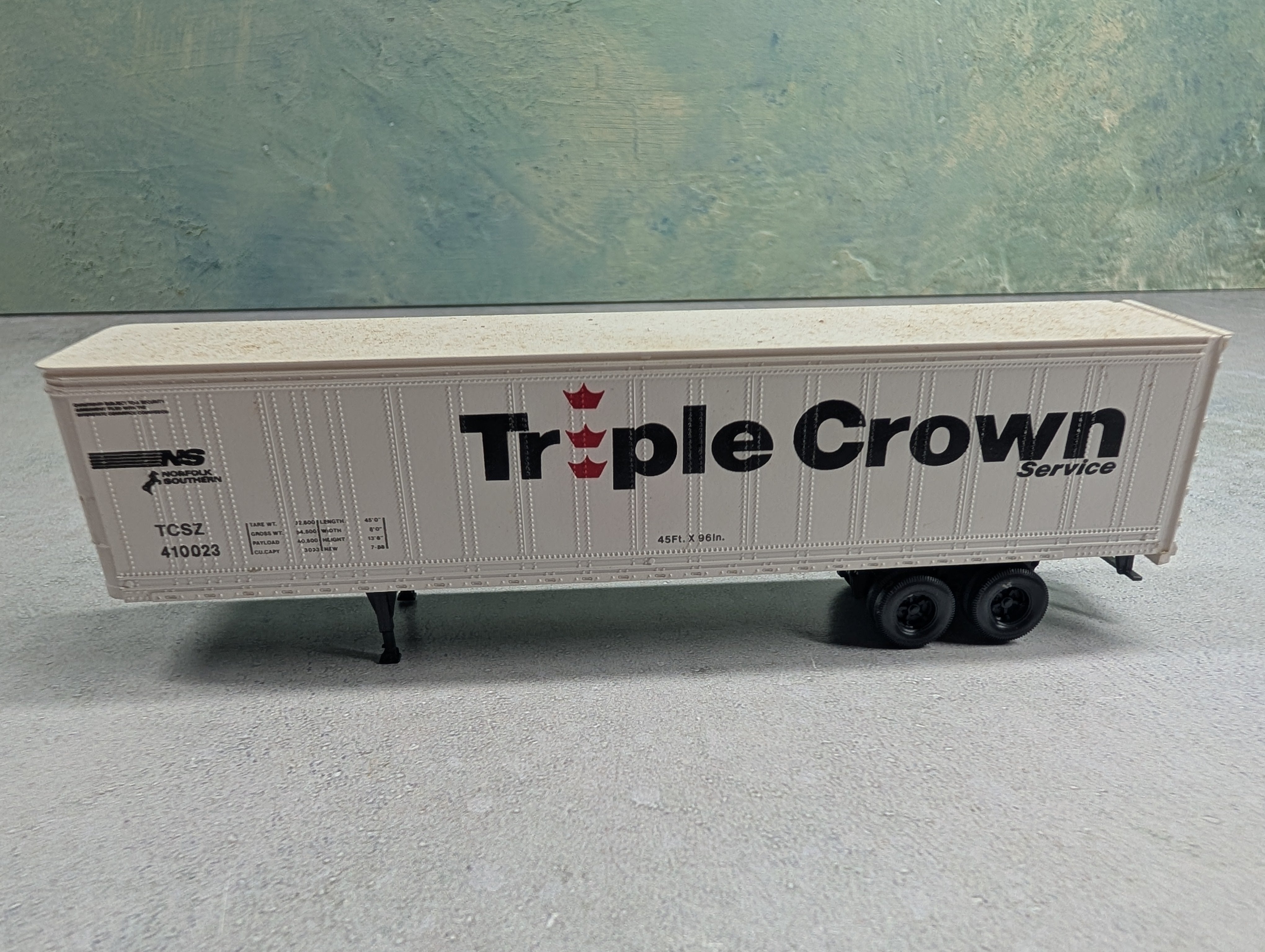 USED Athearn 5604 HO Scale 45' Piggyback Trailer Norfolk Southern TCSZ #410023 Triple Crown