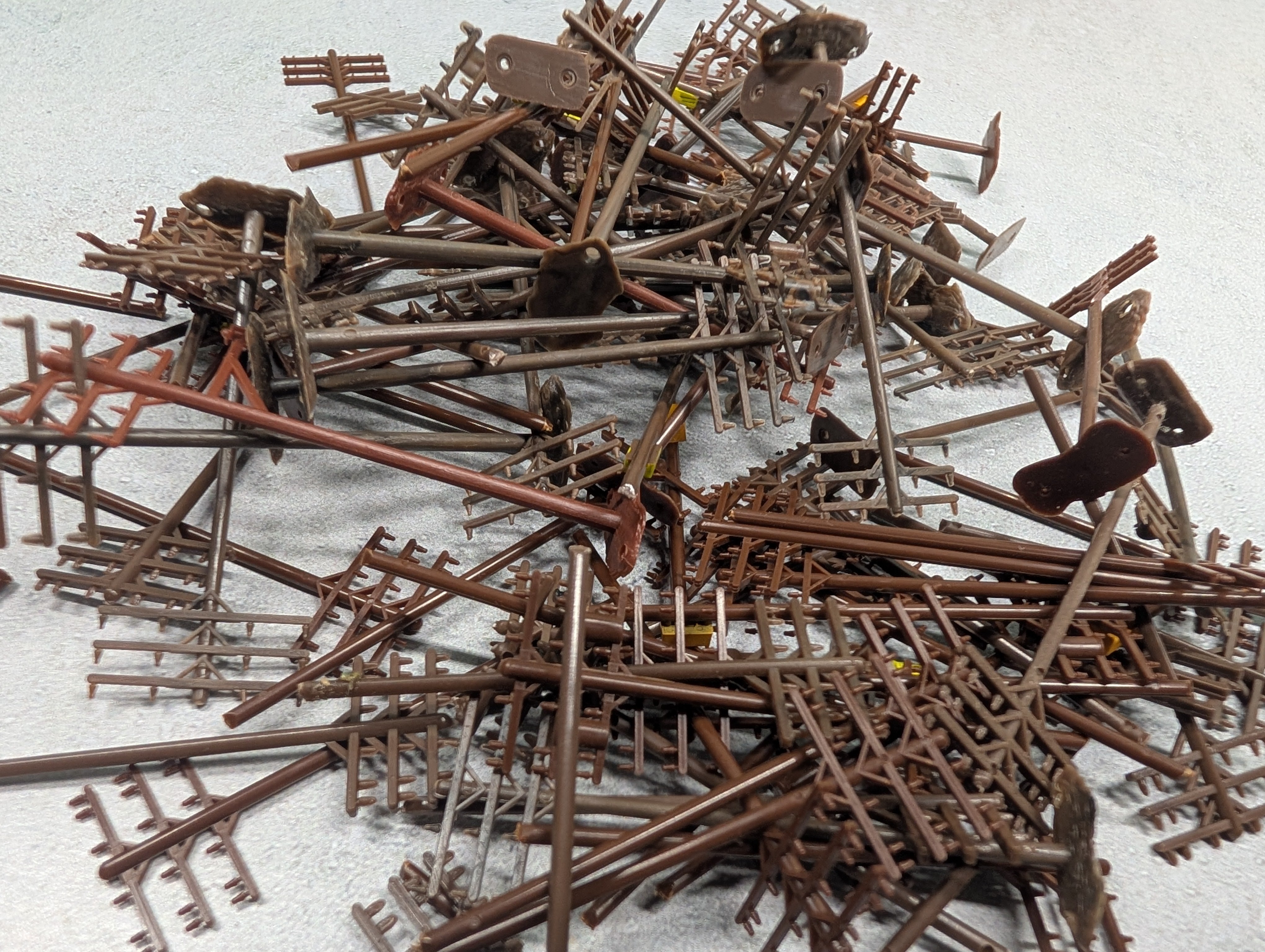 USED N Scale Large Lot of Telephone Poles (40+ pcs)