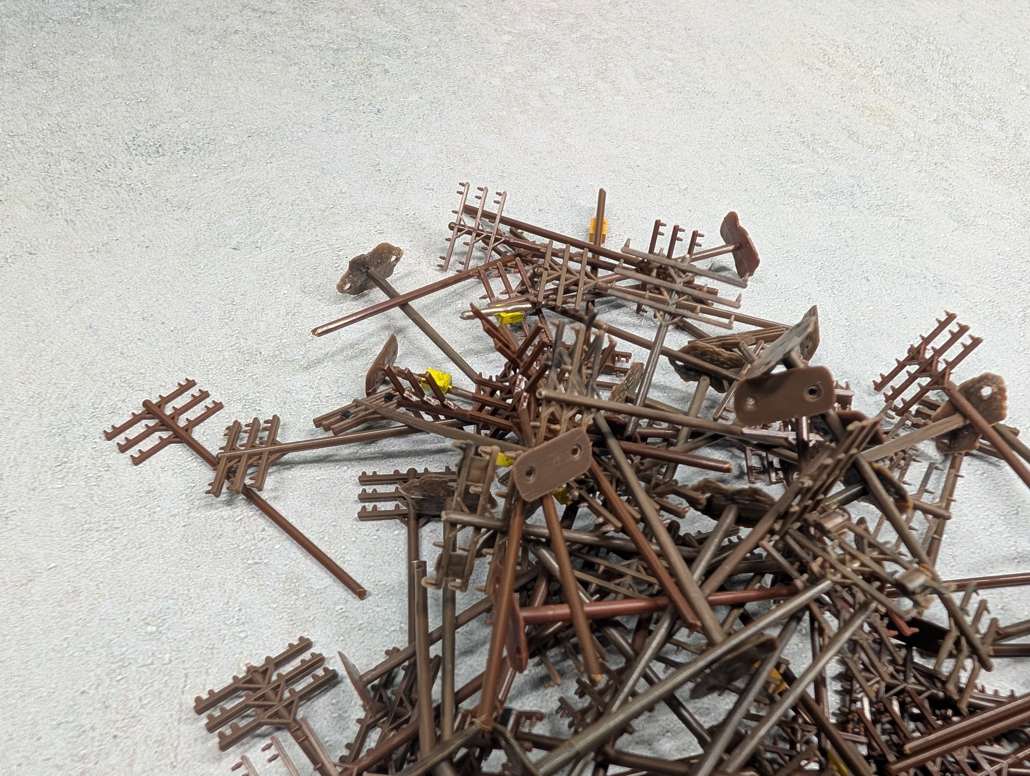 USED N Scale Large Lot of Telephone Poles (40+ pcs)