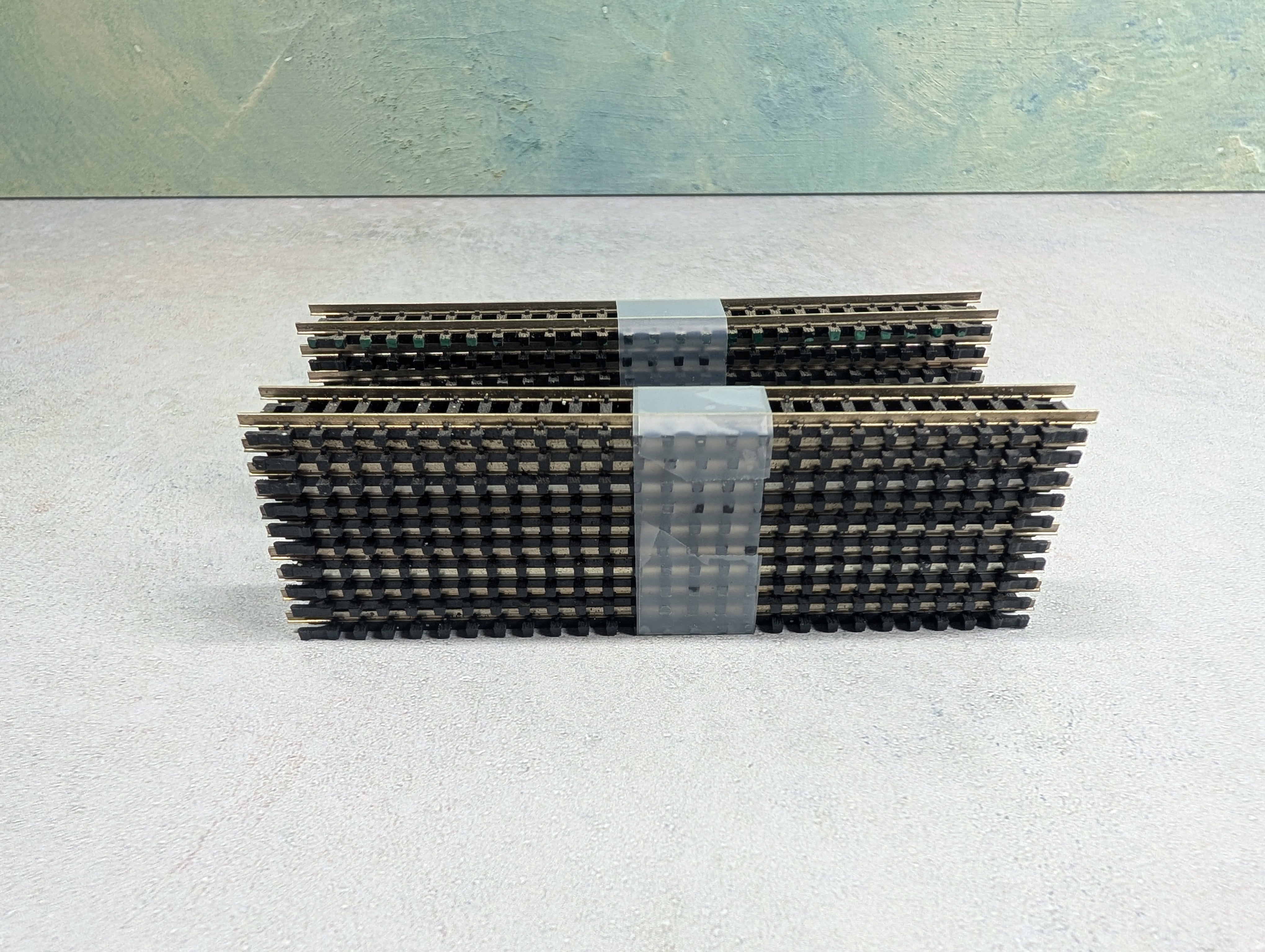 USED Atlas 2501 N Scale 5" Straight Track - Code 80 (20 pcs)