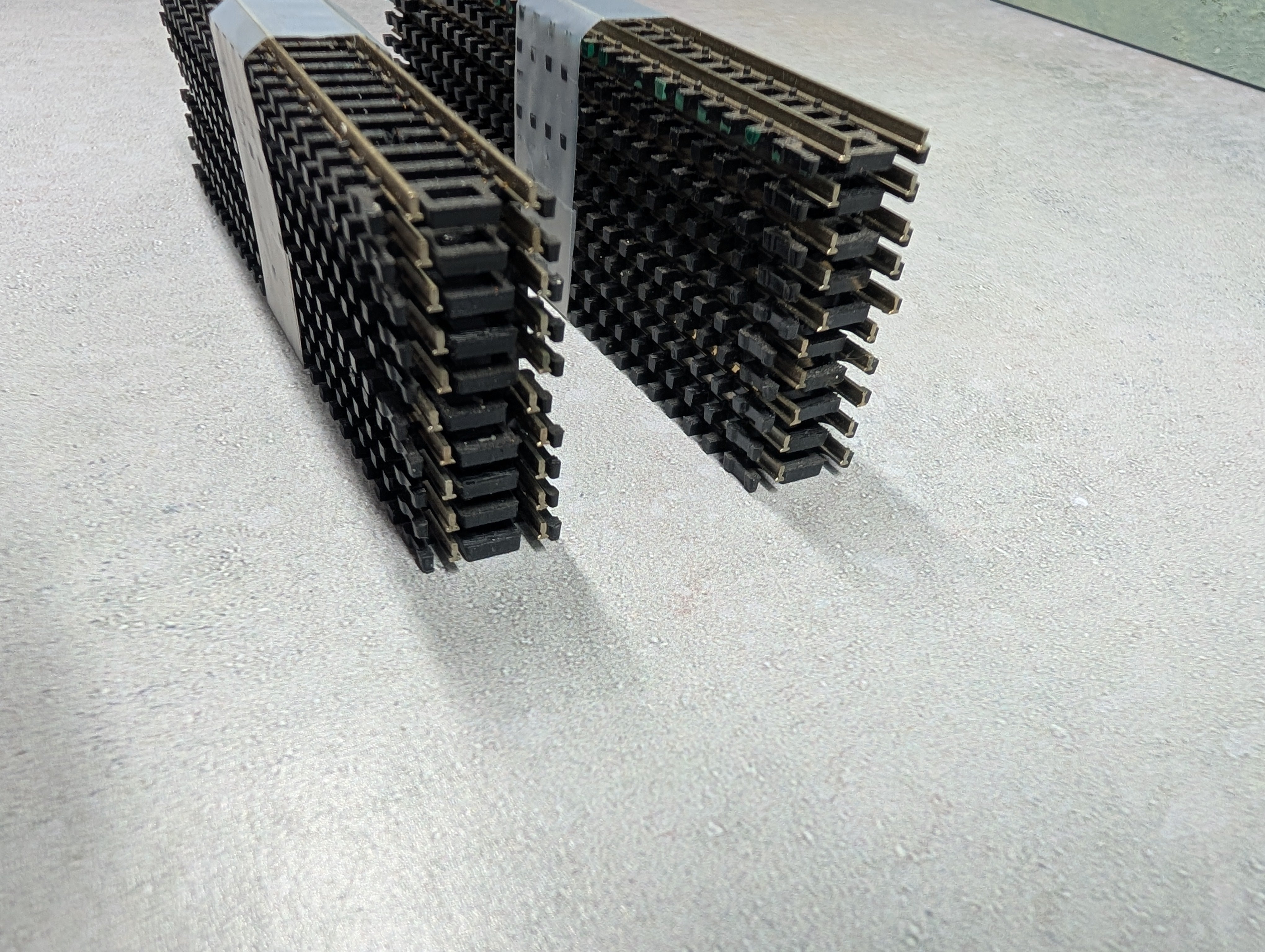 USED Atlas 2501 N Scale 5" Straight Track - Code 80 (20 pcs)