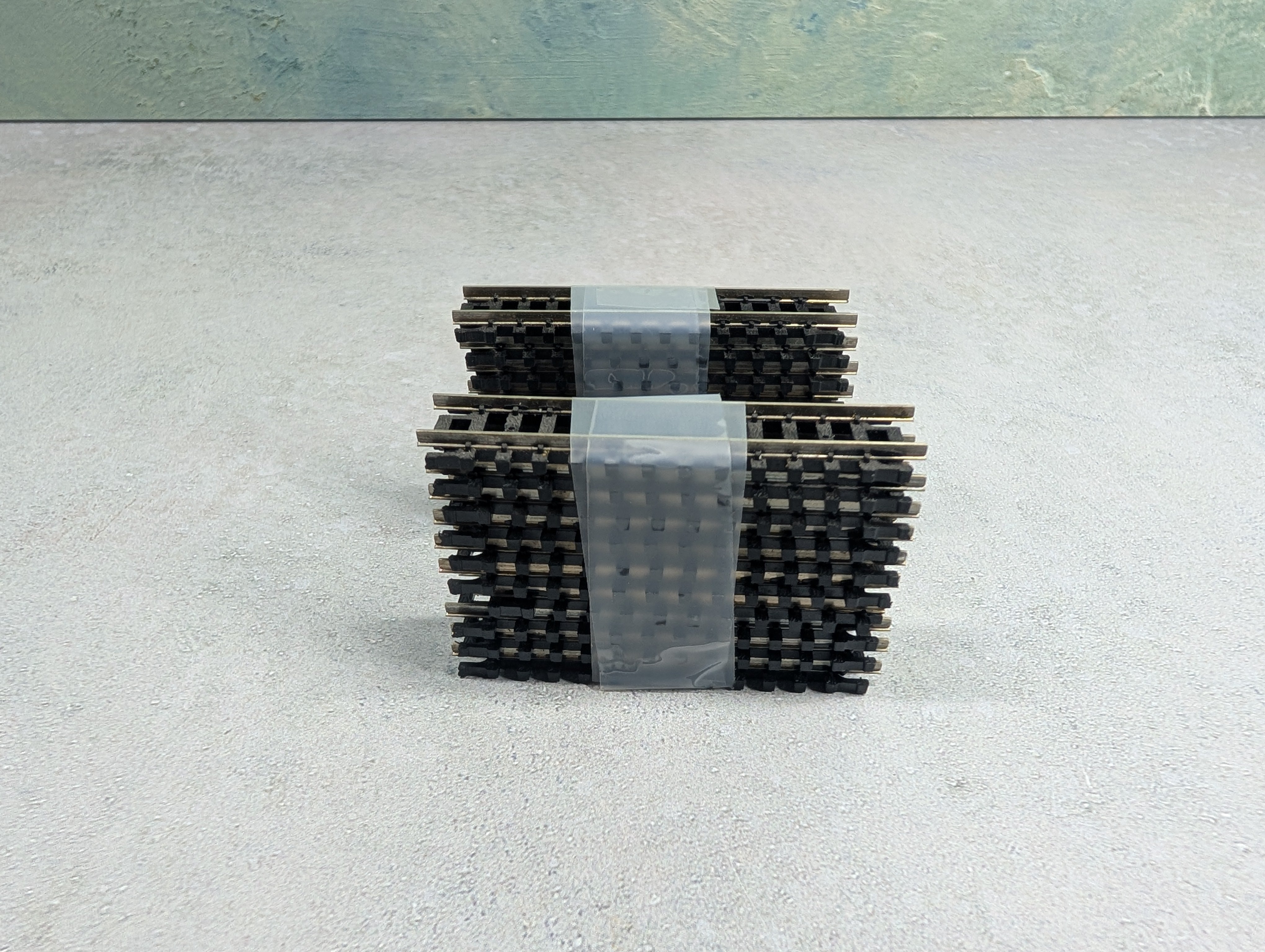 USED Atlas N Scale 2-1/2" Straight Track - Code 80 (20 pcs)