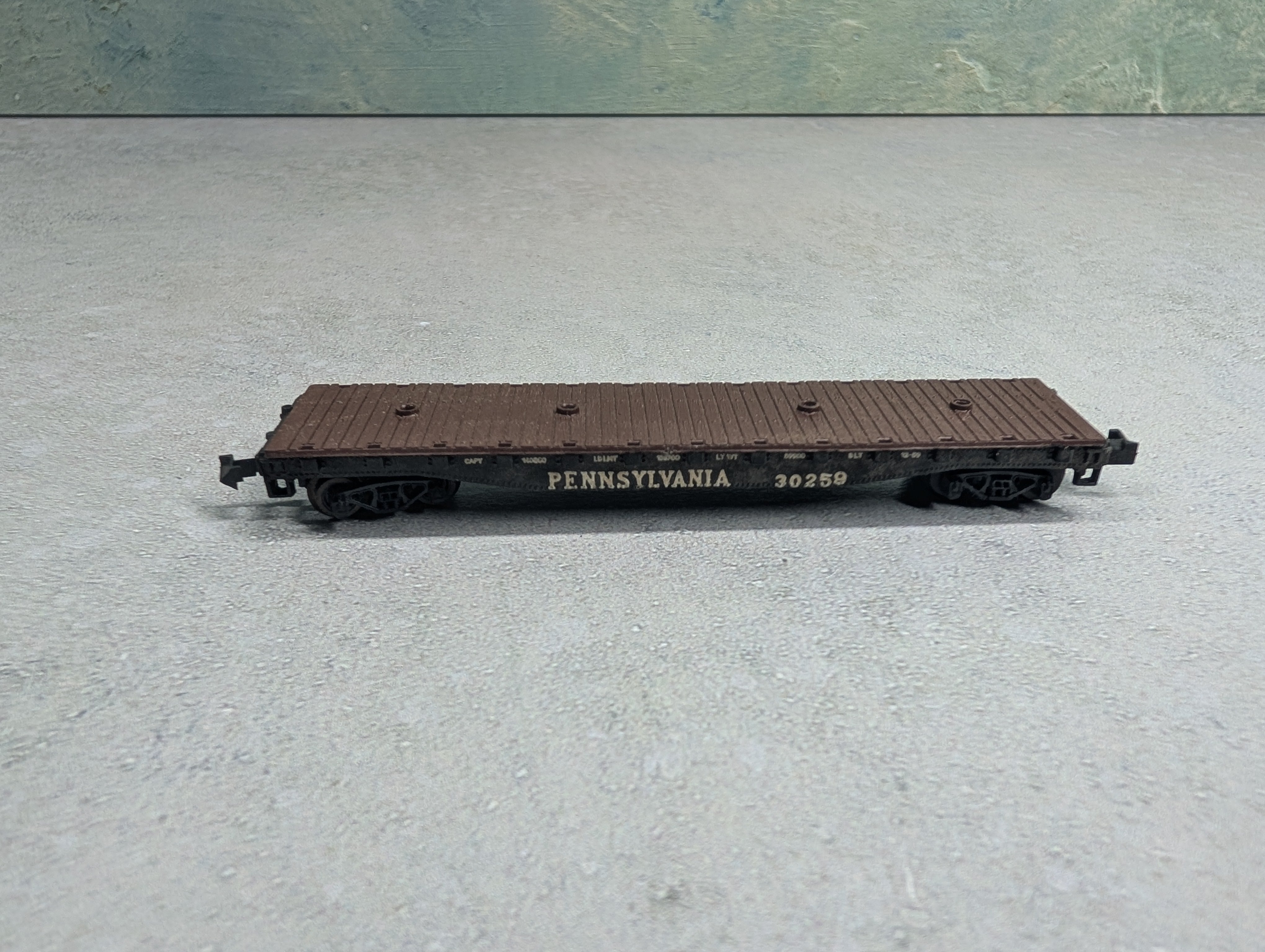 USED Atlas N Scale Flat Car Pennsylvania #30259