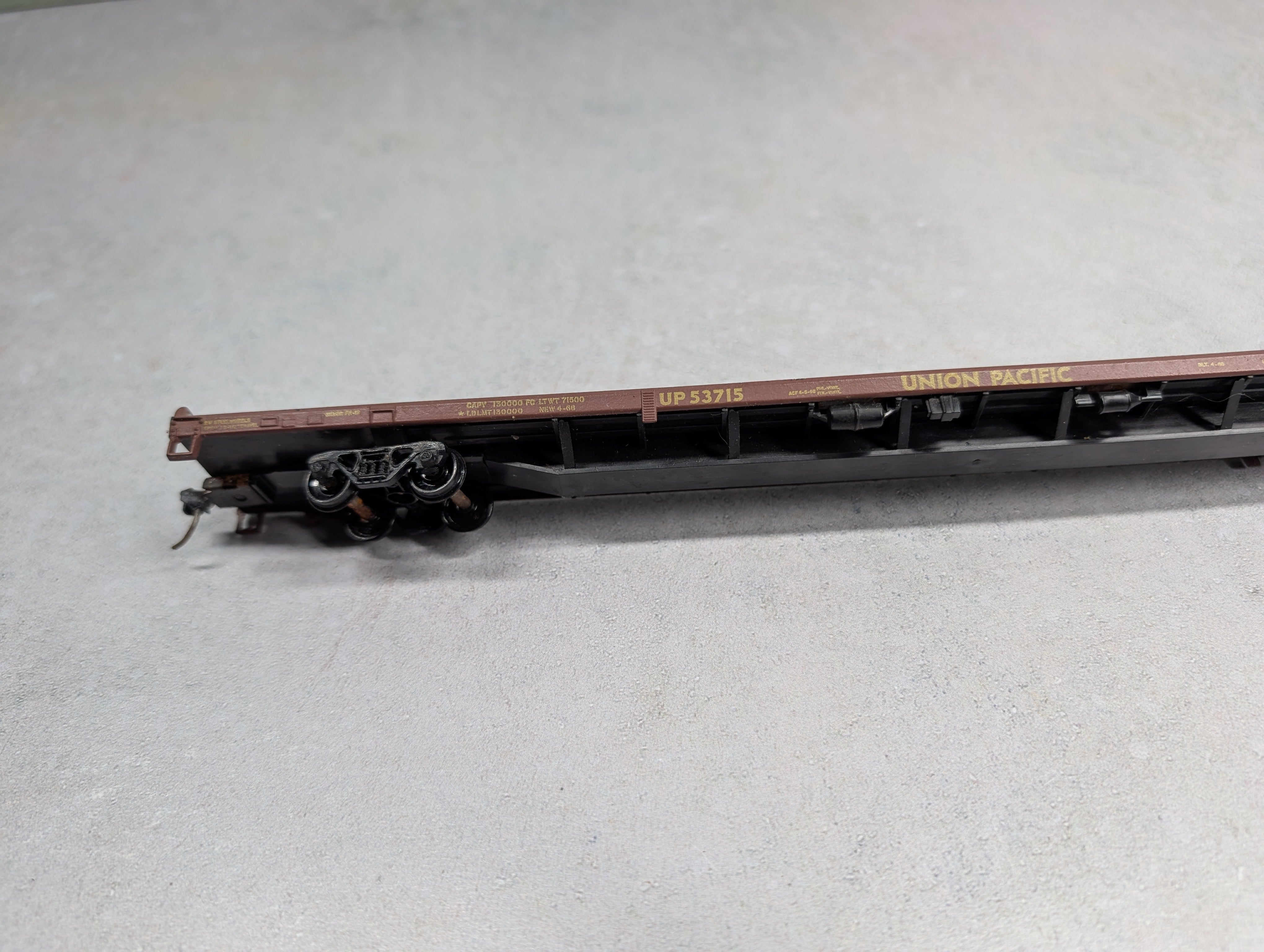 USED Athearn HO Scale 85' Flat Car Union Pacific UP #53715
