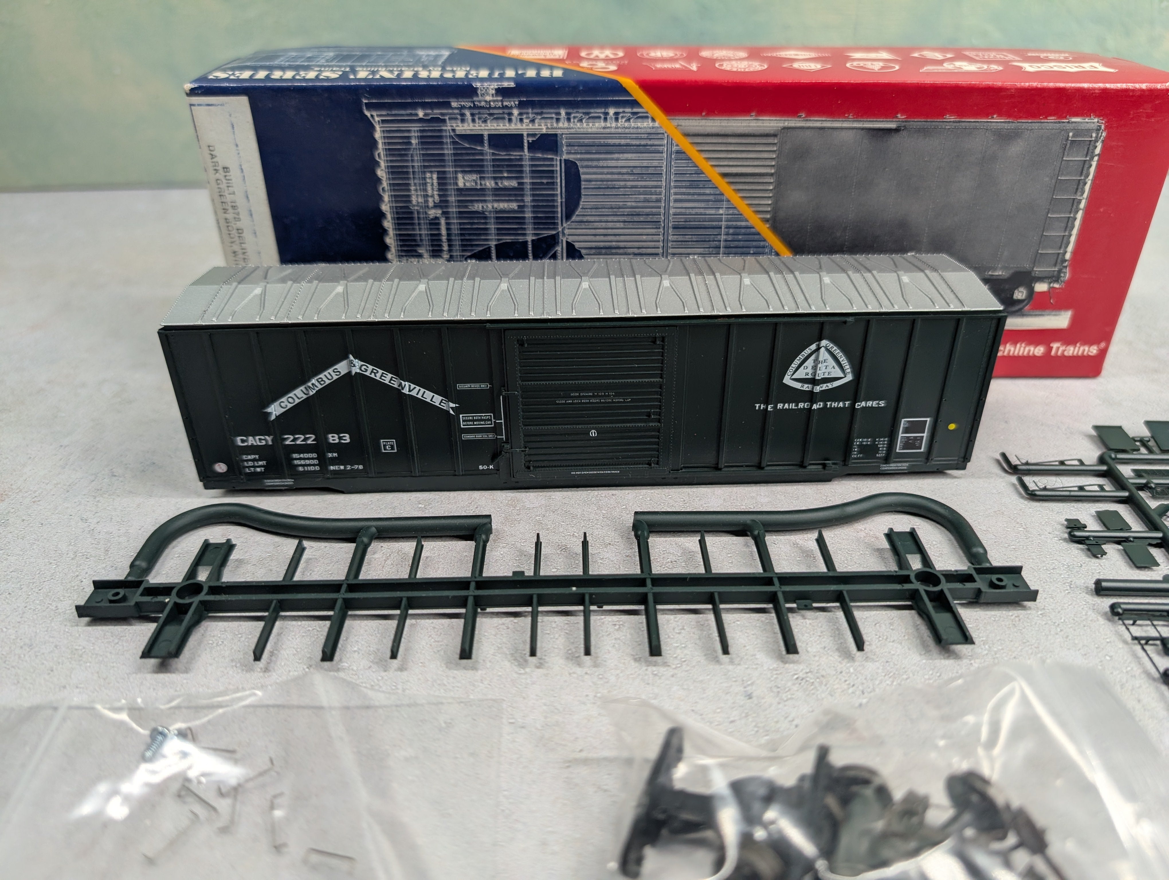 USED Branchline 2108 HO Scale 50' Berwick Box Car Columbus and Greenville Railway CAGY #22283 KIT