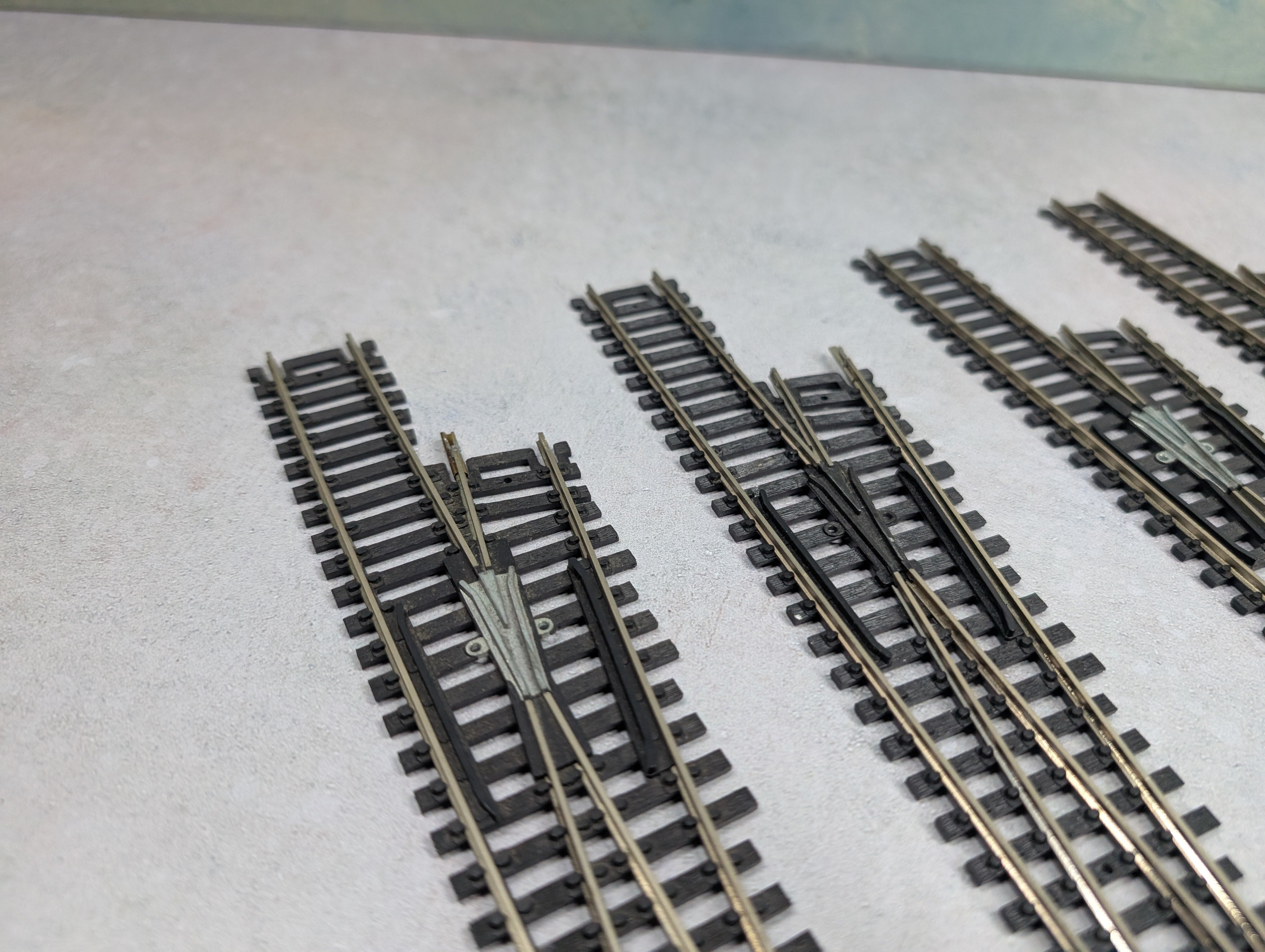 USED Atlas HO Scale #6 Right Switch Custom Line Code 100 Track (4 pcs)
