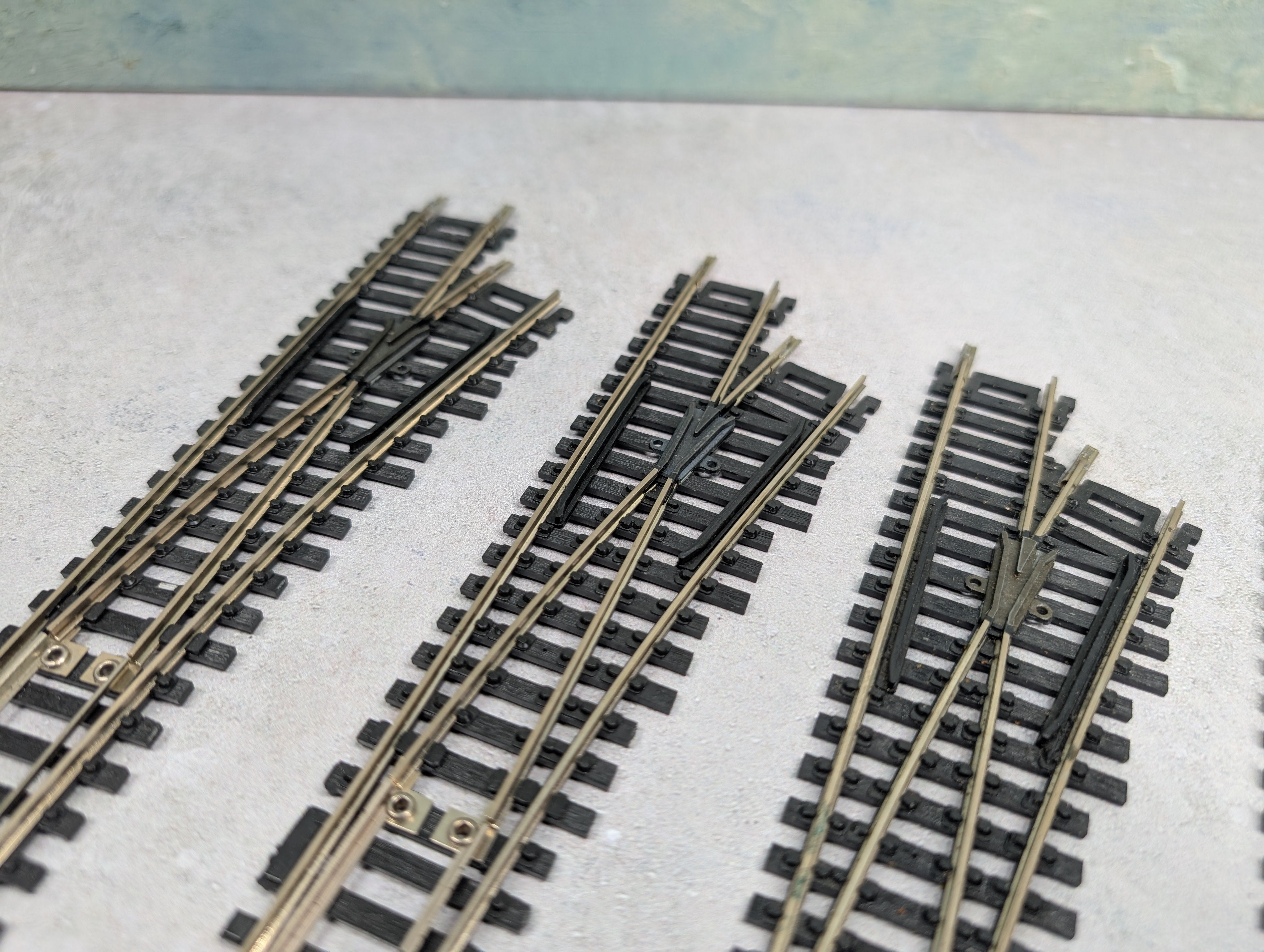 USED Atlas HO Scale #4 Right Switch Custom Line Code 100 Track (7 pcs)