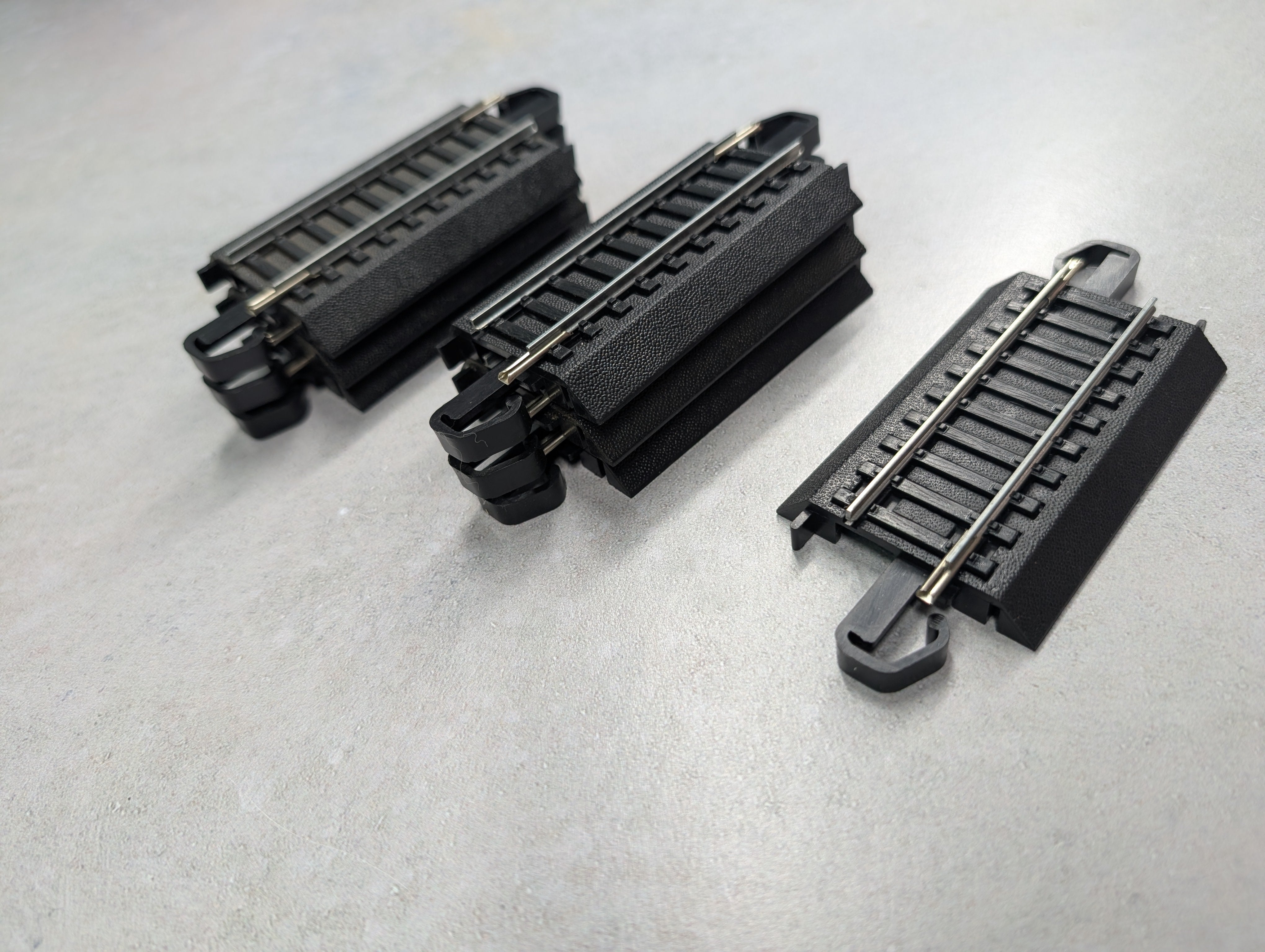USED Bachmann HO Scale E-Z Track 3" Straight Steel Code 100 Track (7 pcs)