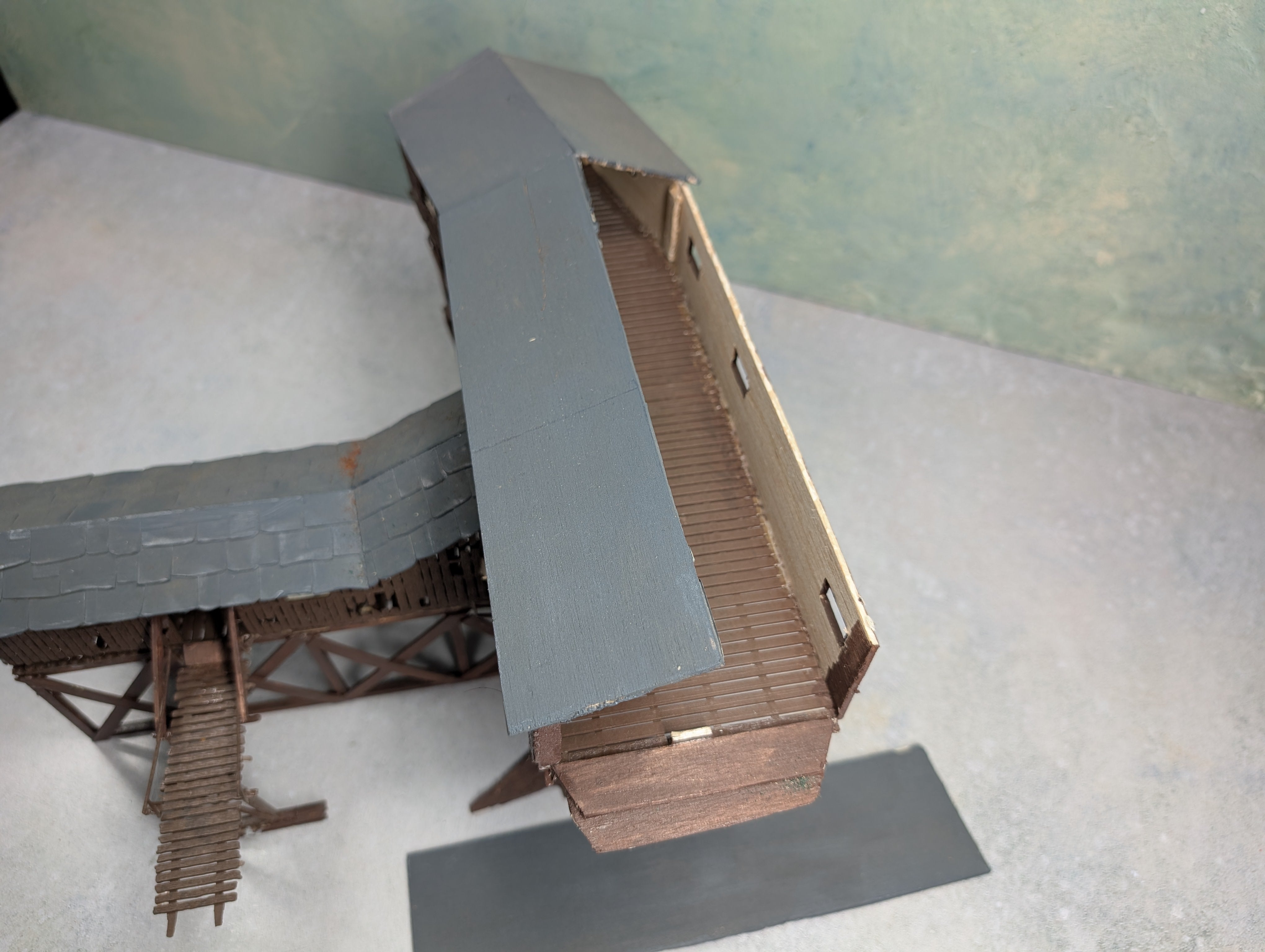 USED Faller HO Scale Old Coal Mine (Missing Parts)