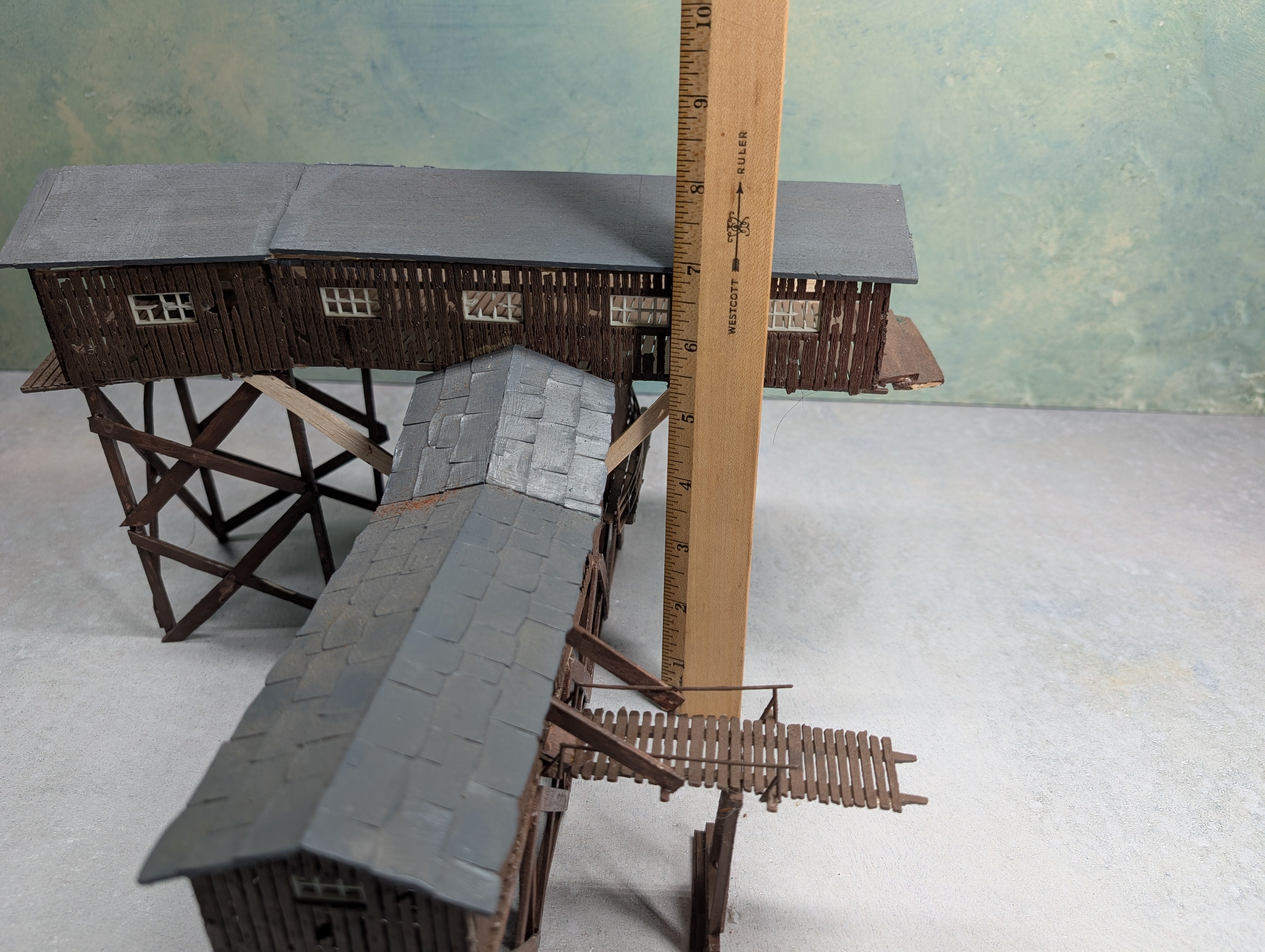 USED Faller HO Scale Old Coal Mine (Missing Parts)
