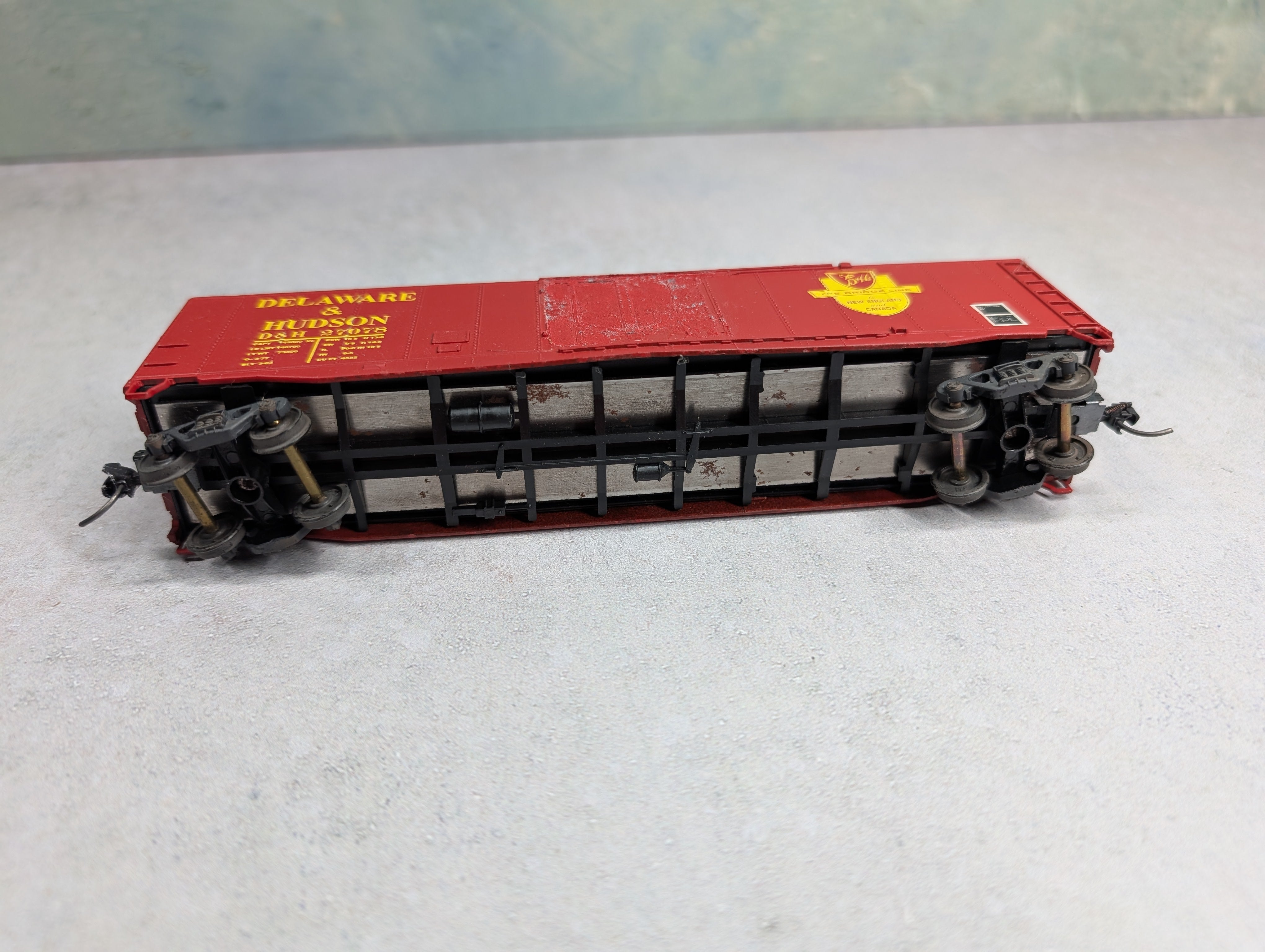USED Athearn HO Scale 50' Box Car Delaware and Hudson D&H #27078