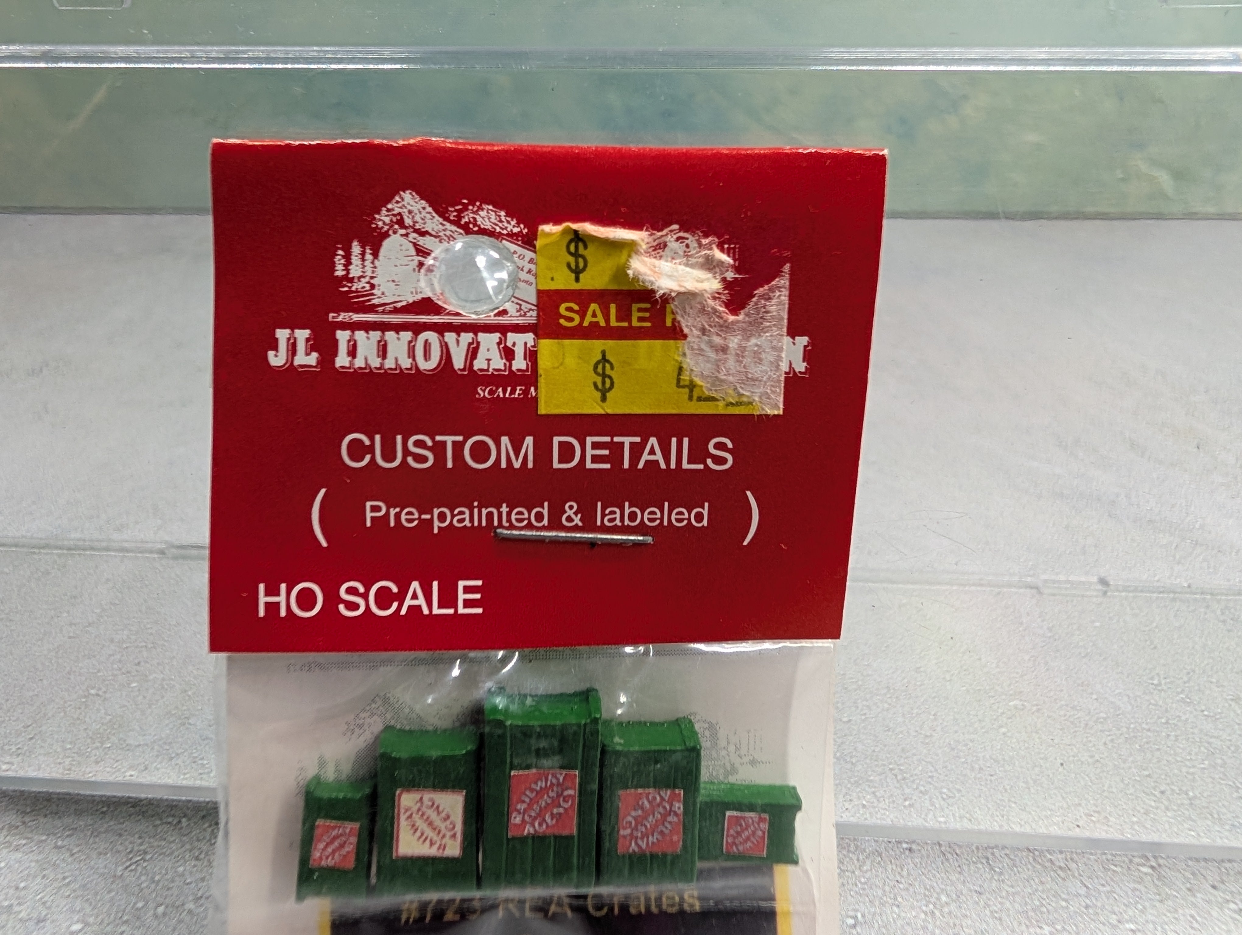 JL Innovative 723 HO Scale REA Crates Green (5 pcs)