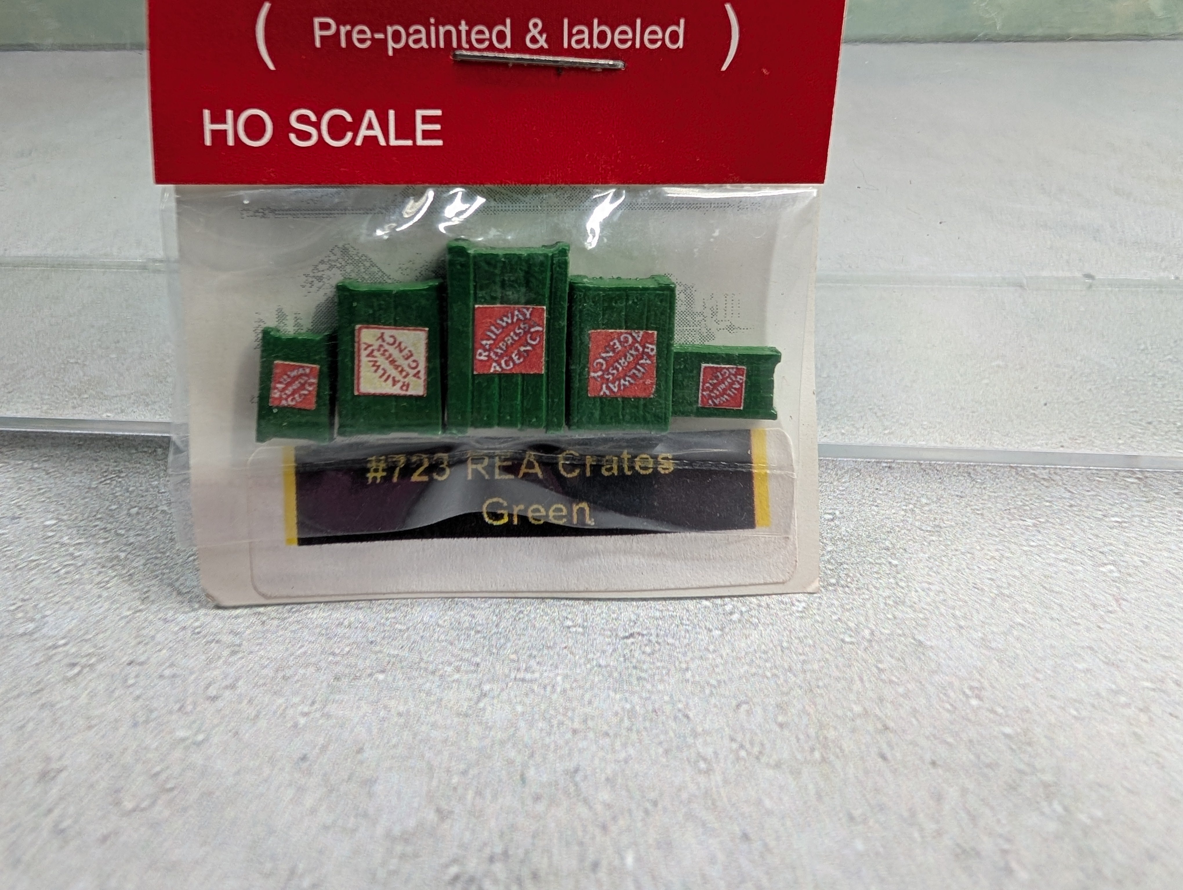 JL Innovative 723 HO Scale REA Crates Green (5 pcs)
