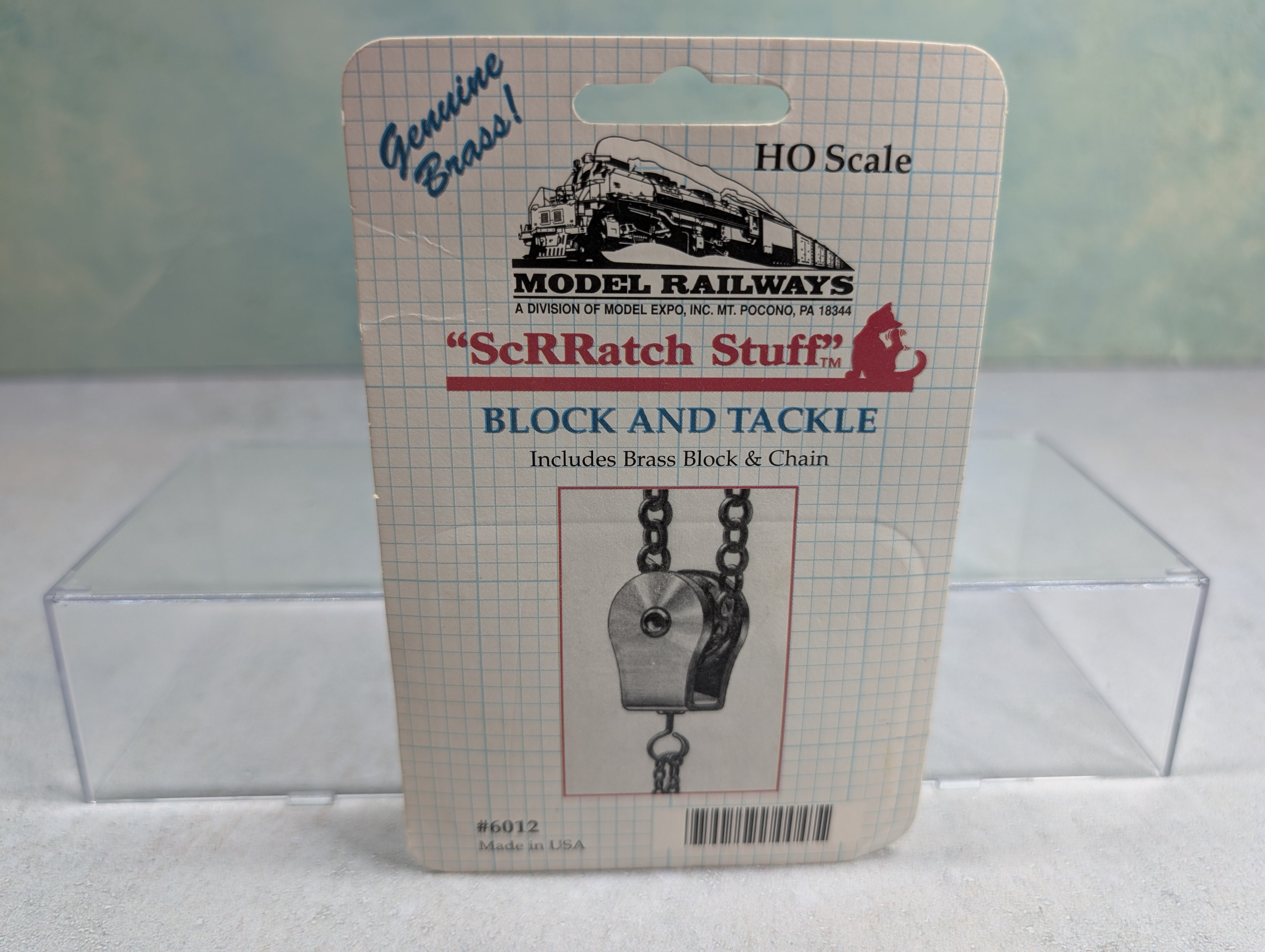 Scrratch Stuff 6012 HO Scale Block and Tackle Brass Block & Chain