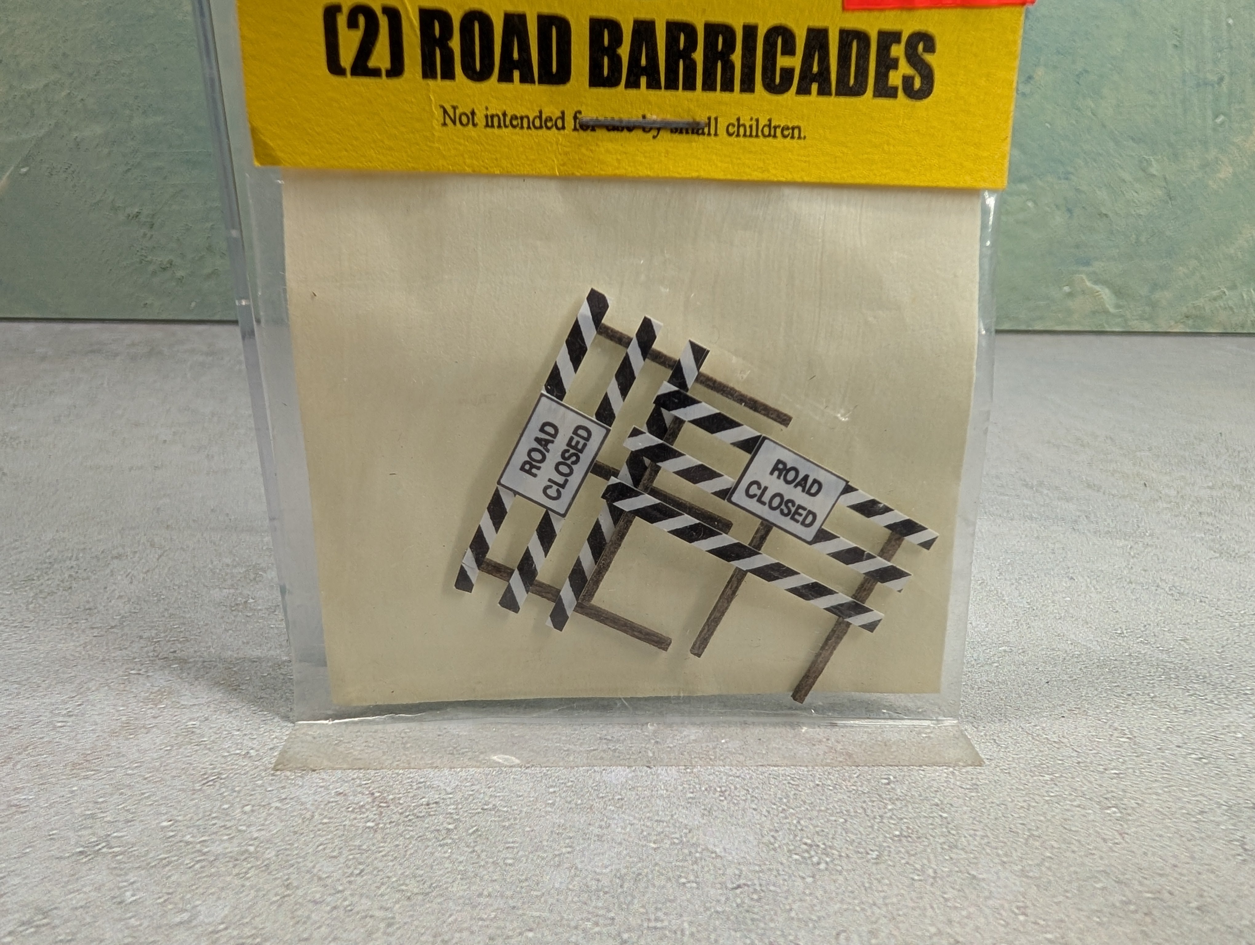 Blair Line Signs 161B HO Scale Road Barricades (2 pc)