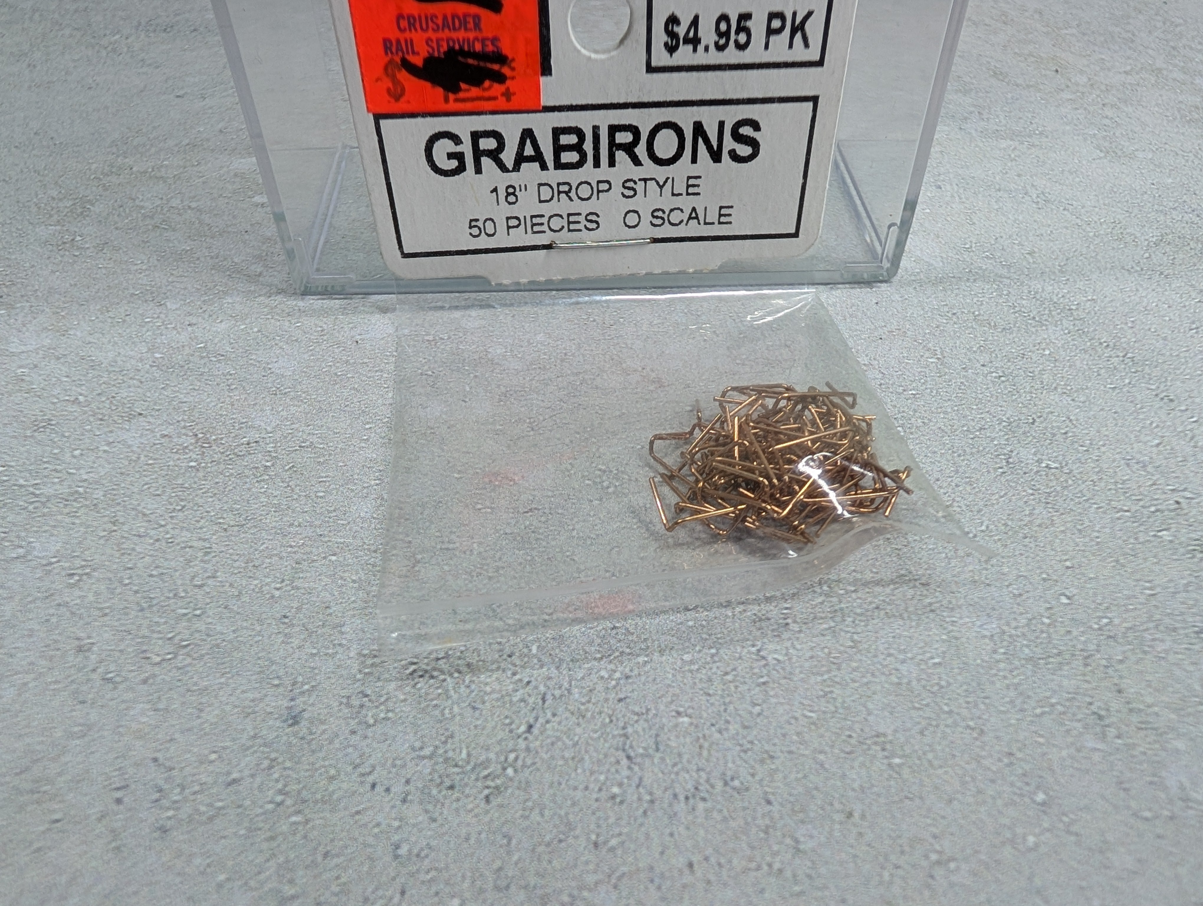 Tichy Train Group 2001 O 18" Drop Style Grabirons (50 pcs)