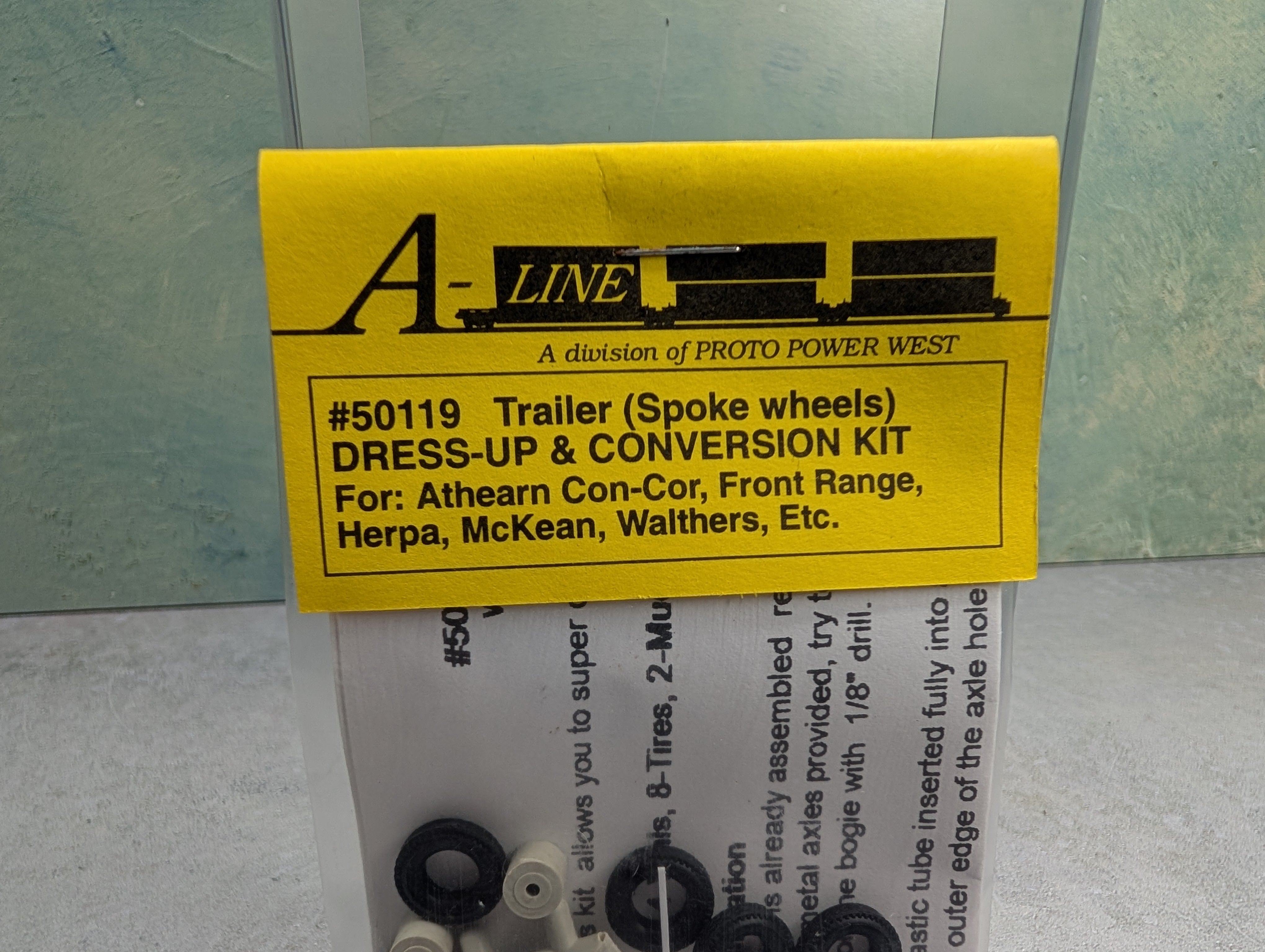 A-Line 50119 HO Scale Trailer Spoke Wheels Dress-Up & Conversion Kit