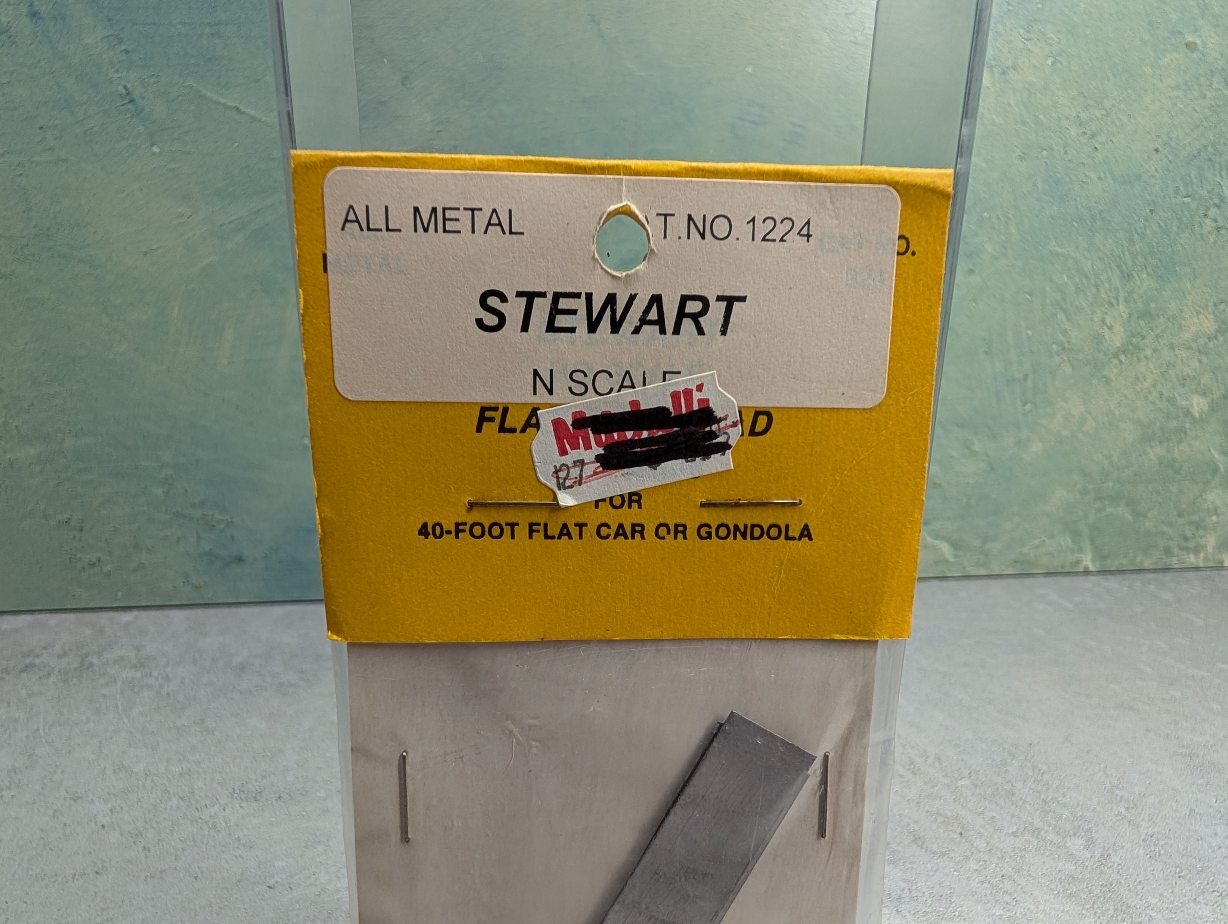 Stewart 1224 N Scale Steel Slab Loads for 40' Flat Car or Gondola (4 pcs)