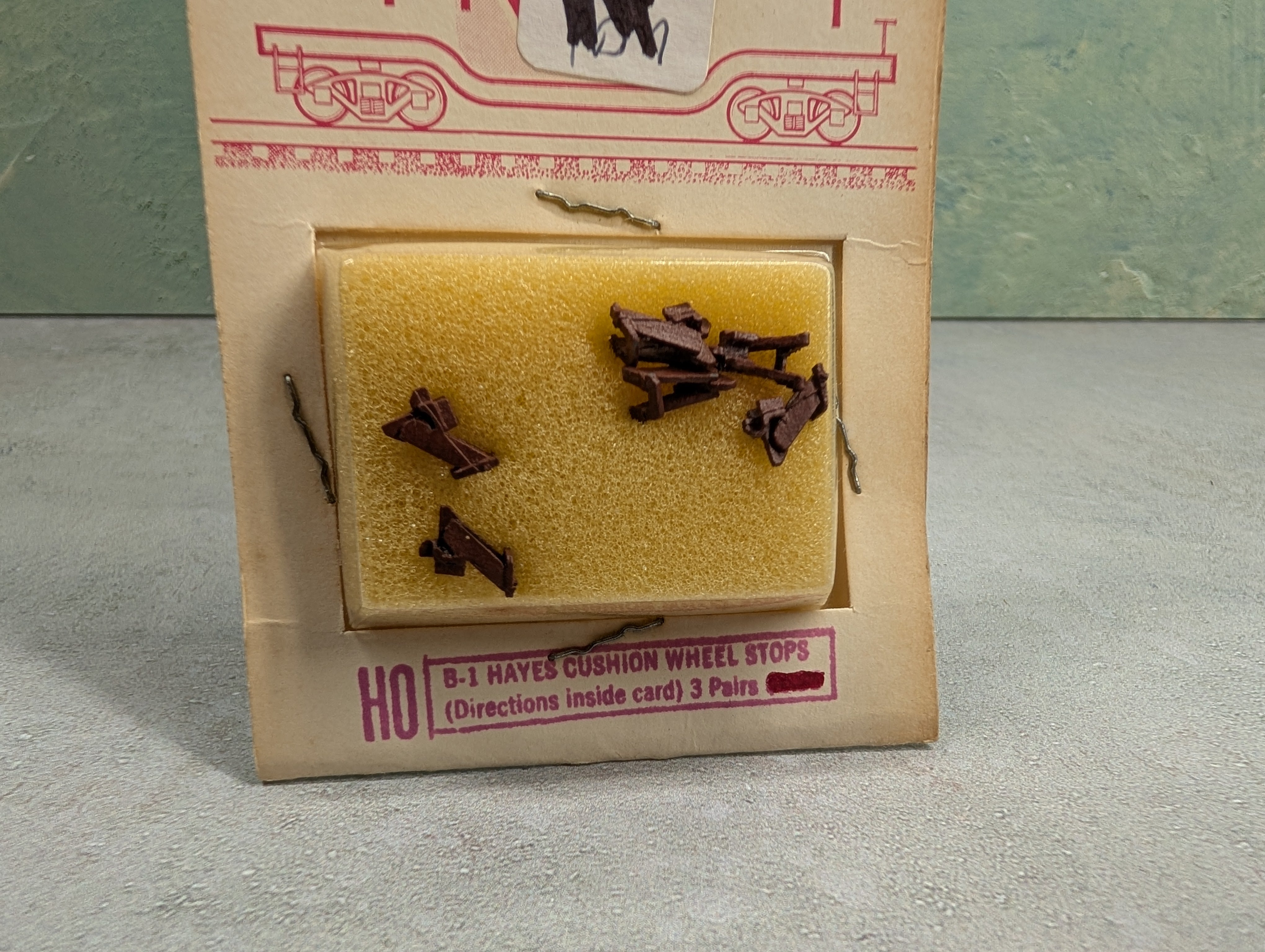 Selley HO Scale B-1 Hayes Cushion Wheel Stops Finishing Touches (3 Pairs pcs)