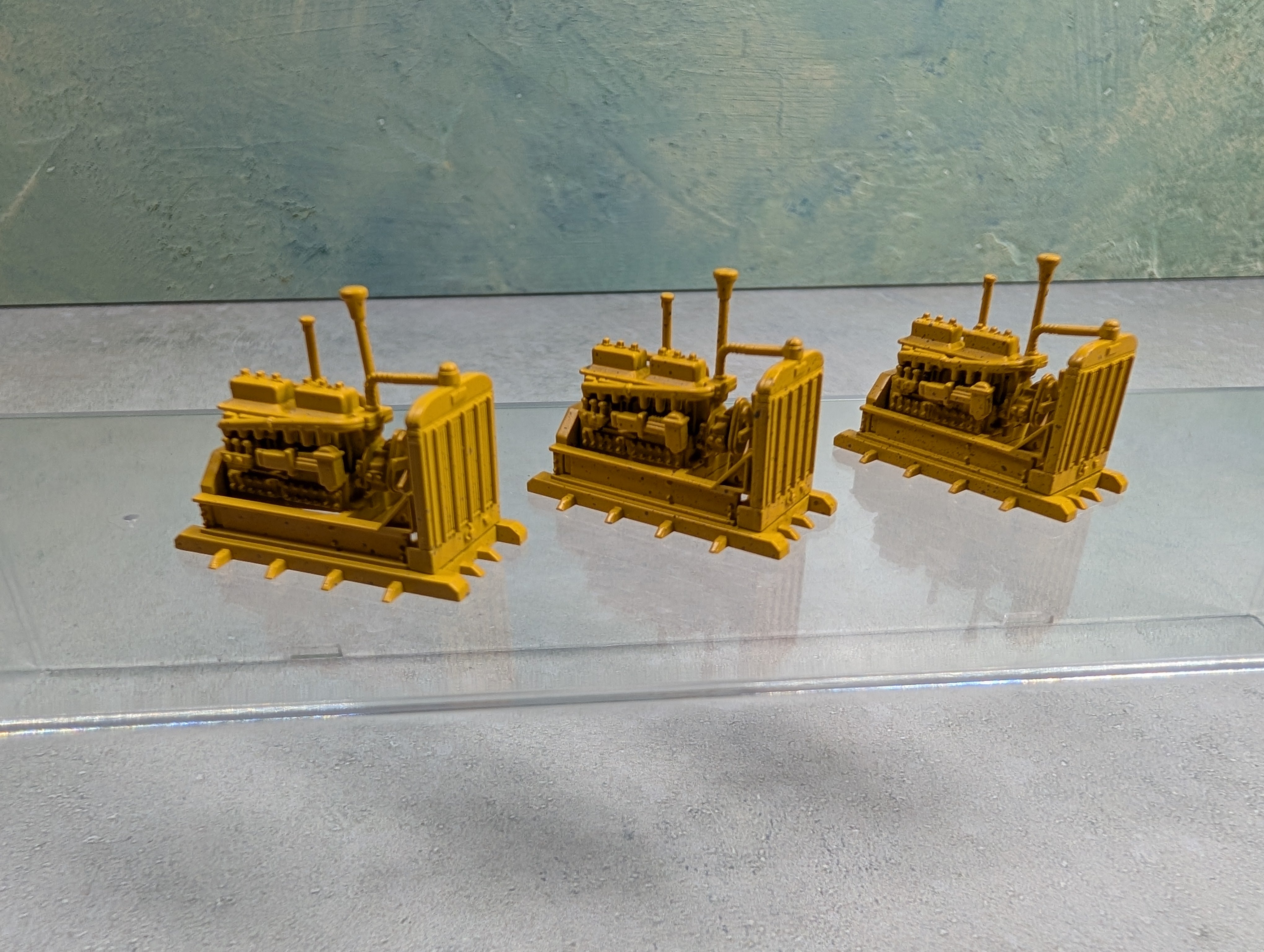 USED HO Scale Weathered Power Generator Loads (3 pcs)