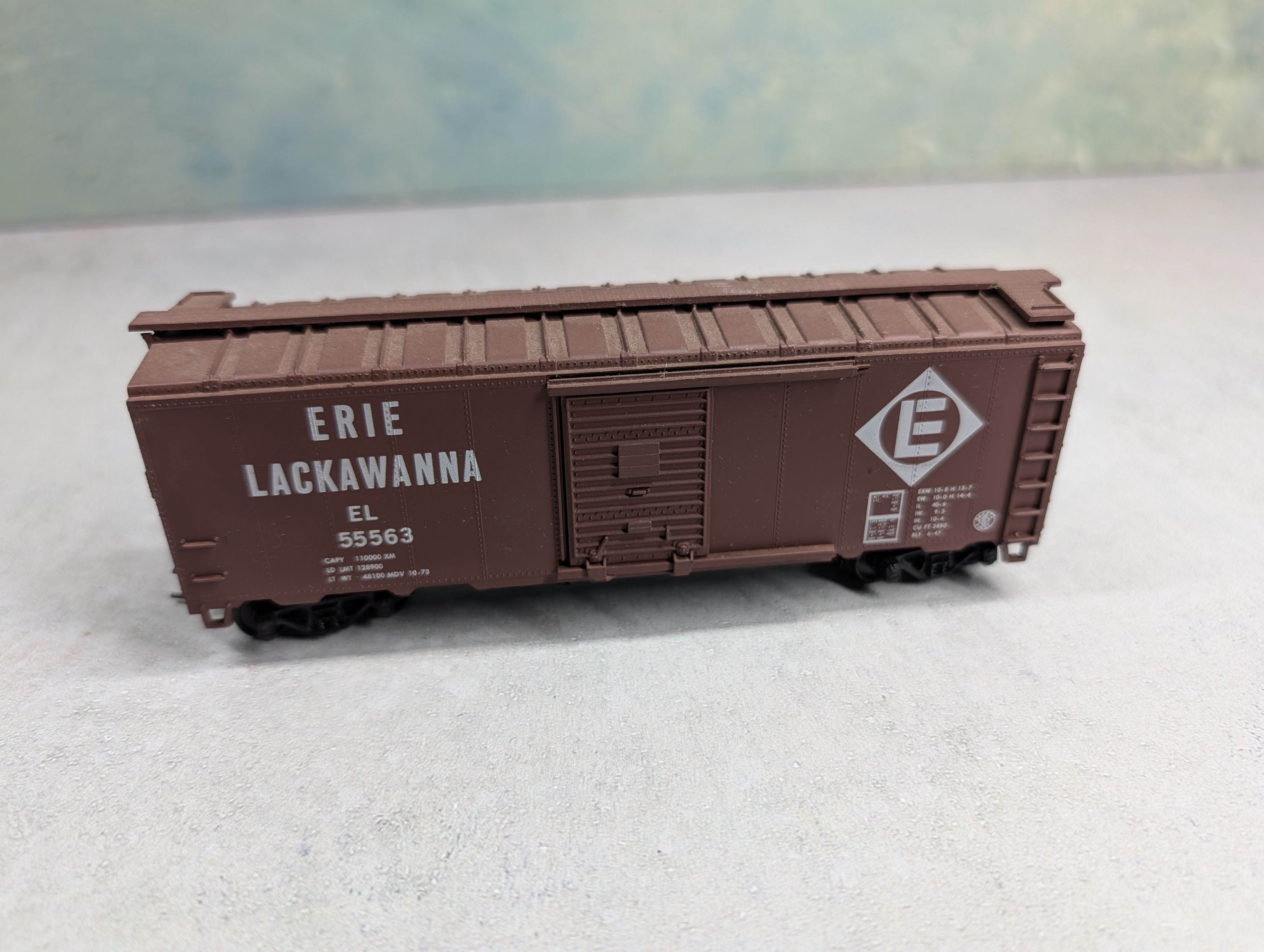 USED Athearn HO Scale 40' Box Car Erie Lackawanna EL #55563