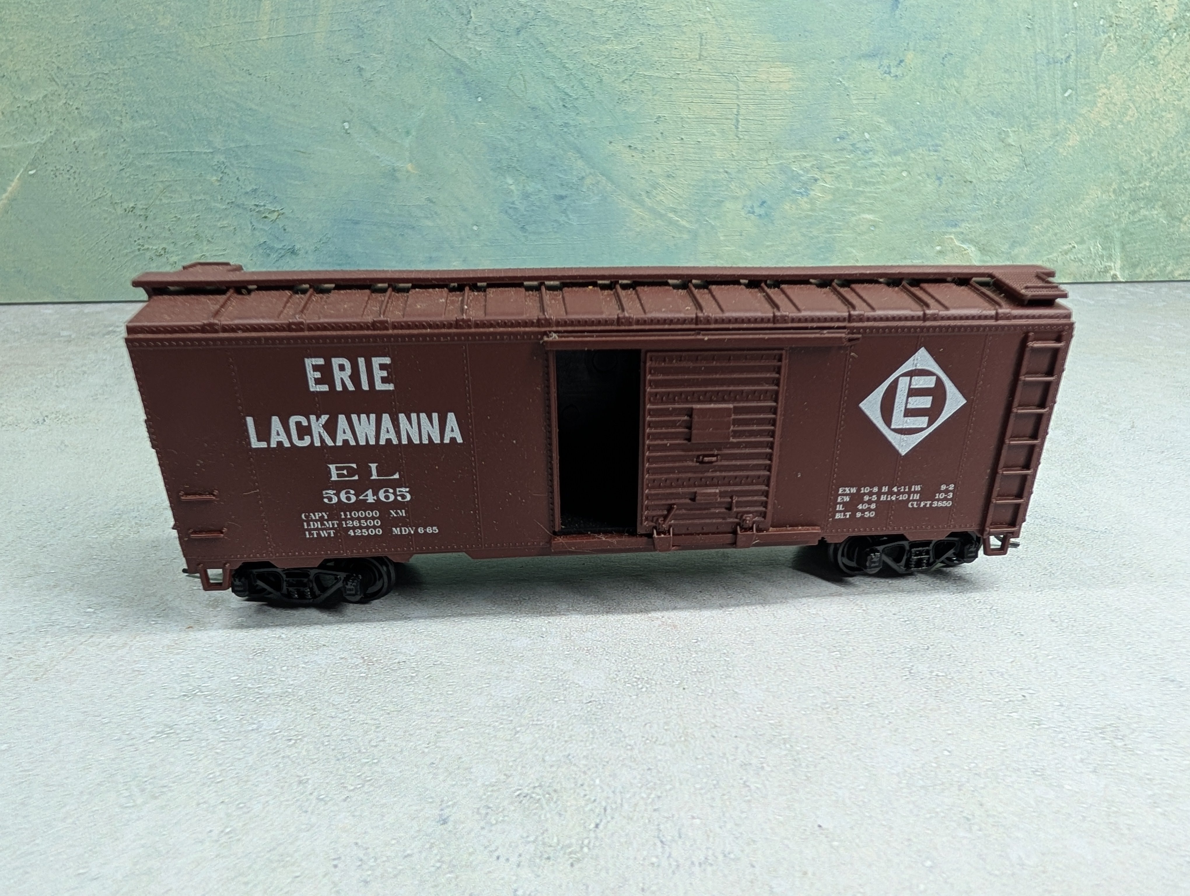 USED Athearn HO Scale 40' Box Car Erie Lackawanna EL #56465