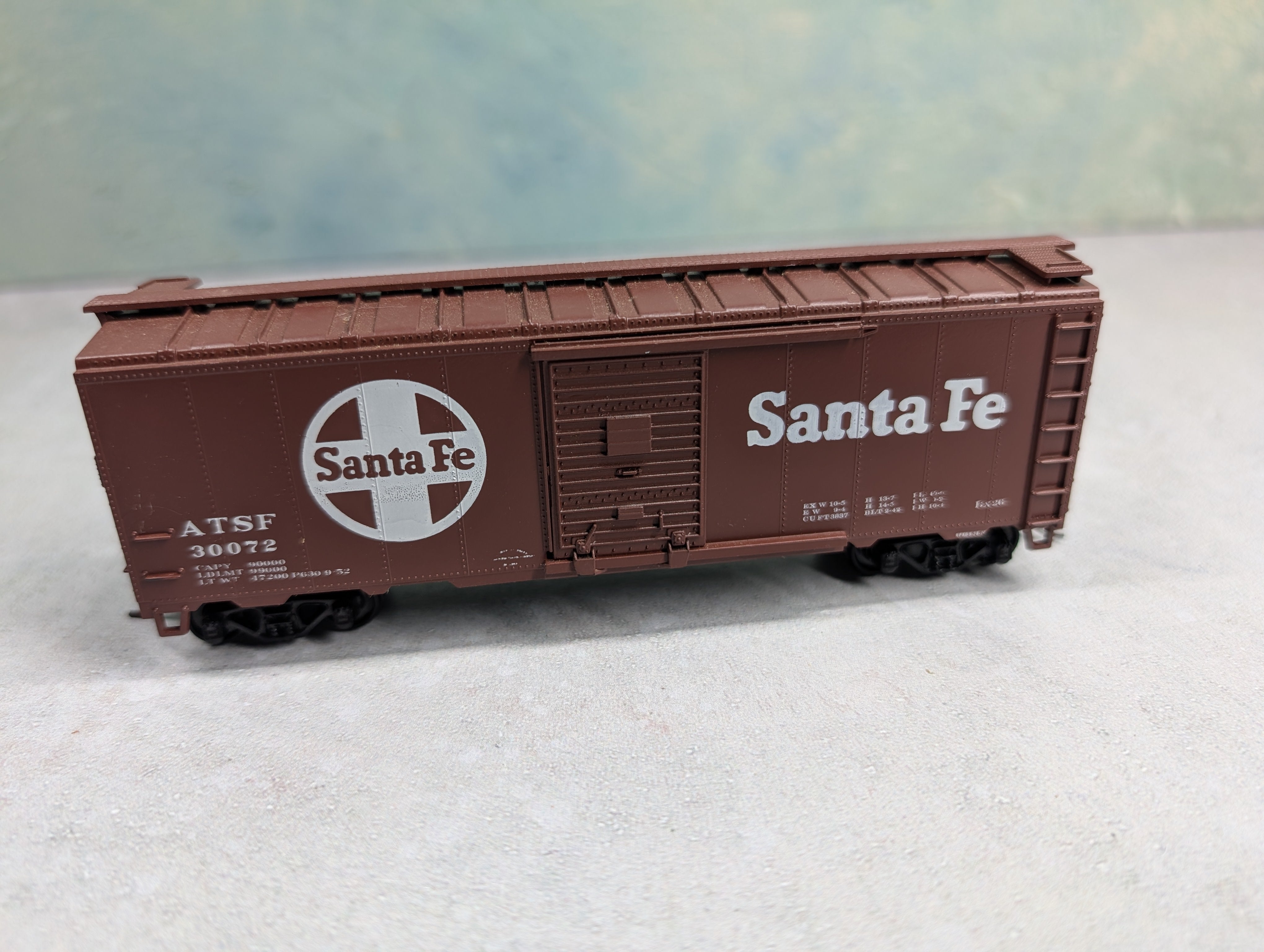 USED Athearn HO Scale 40' Box Car Santa Fe ATSF #30072